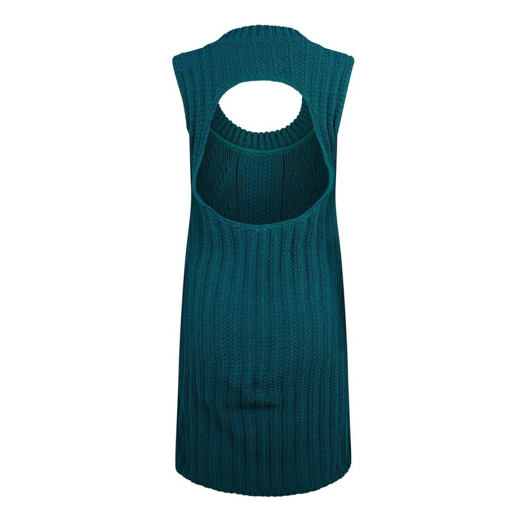 Bottega Veneta Bottega Veneta Crew Neck Knee Length Sweater Dress in Green Size M / US 6-8 / IT 42-44 - 3 Thumbnail
