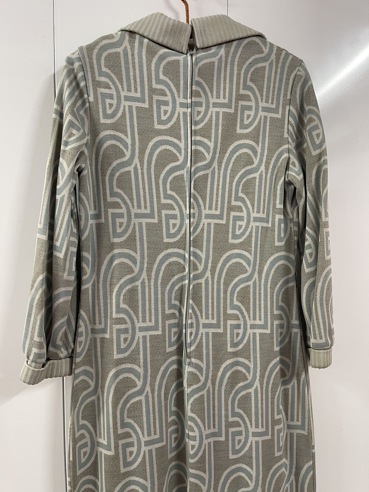 Vintage 60’s 70’s VTG Vintage Mid Century Long Multi Pattern Dress Size M / US 6-8 / IT 42-44 - 8 Thumbnail