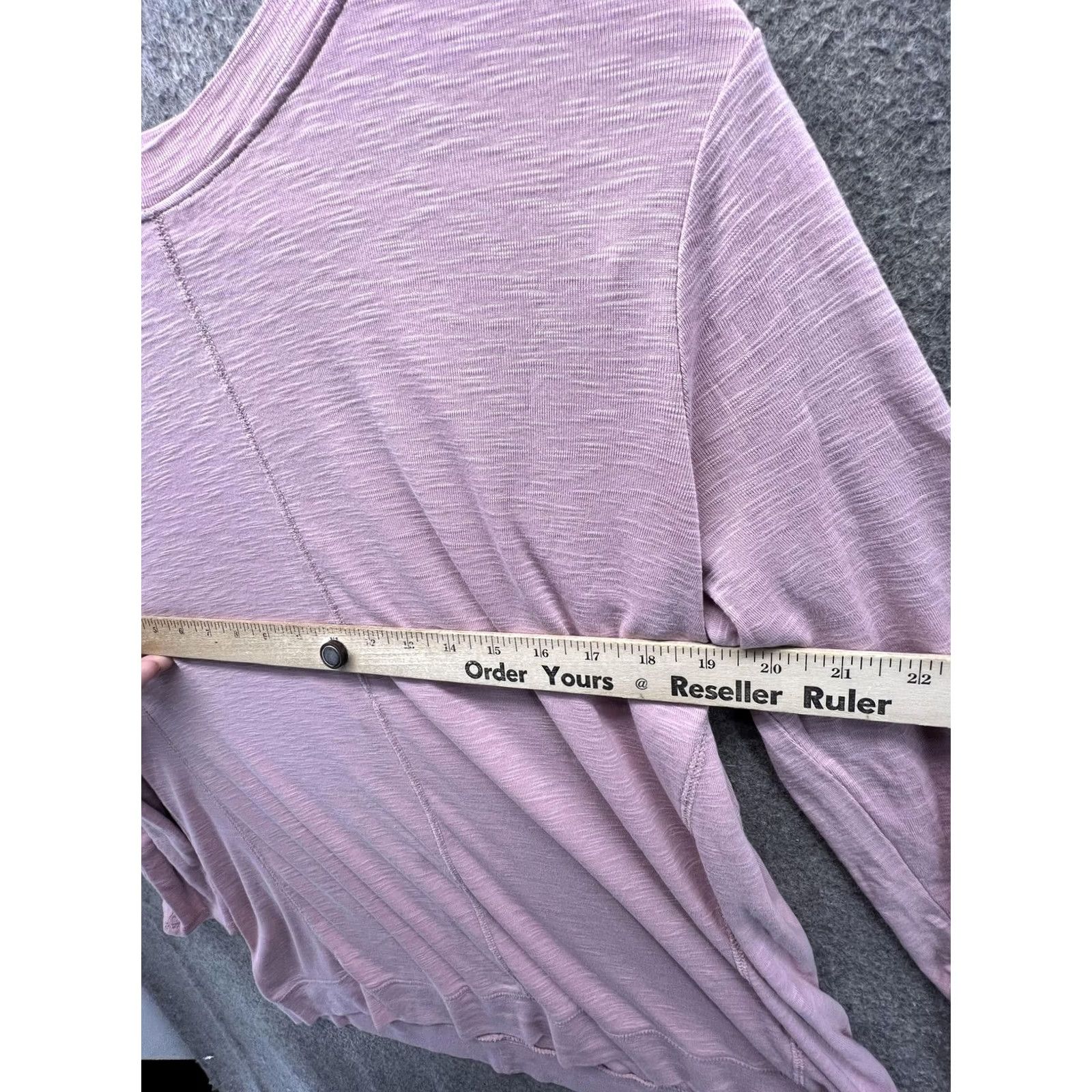 J. Jill J. Jill Shirt Womens Medium Pink Crew Neck 3/4 Sleeve Pima Cotton Jersey Top Size M / US 6-8 / IT 42-44 - 3 Thumbnail