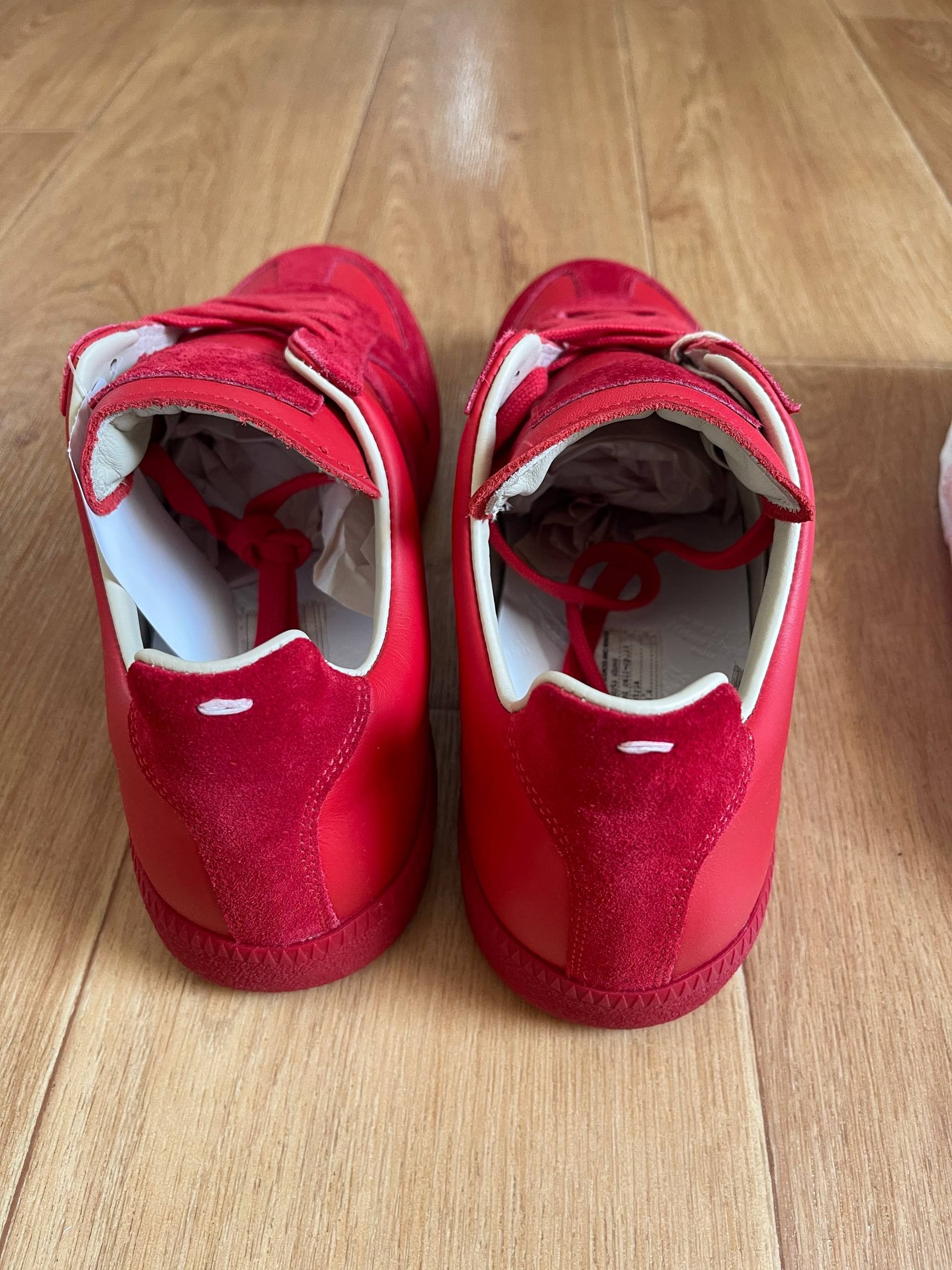 Maison Margiela Maison Martin Margiela MMM Low tTop Replica Red Sneaers Sz43 Size US 10 / EU 43 - 13 Thumbnail