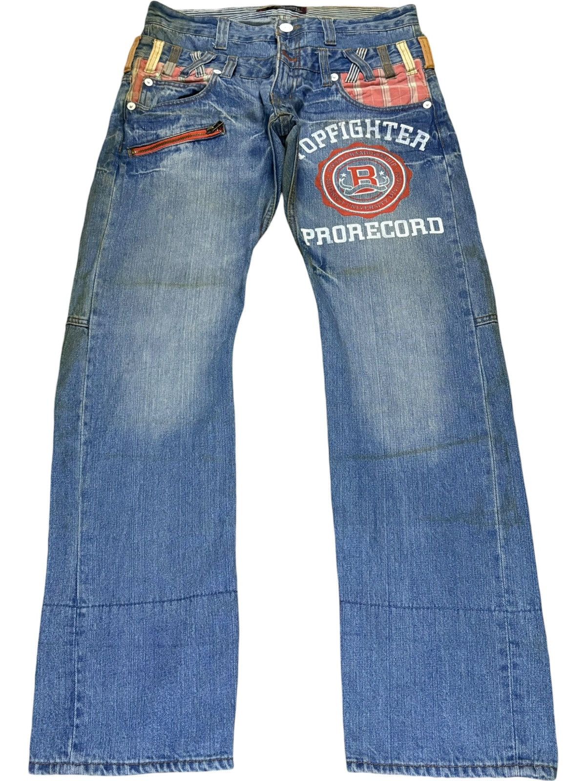 Japanese Brand Vintage Japanese Brand Double Waist Mud Wash Loose Jeans Size US 33 - 1 Thumbnail
