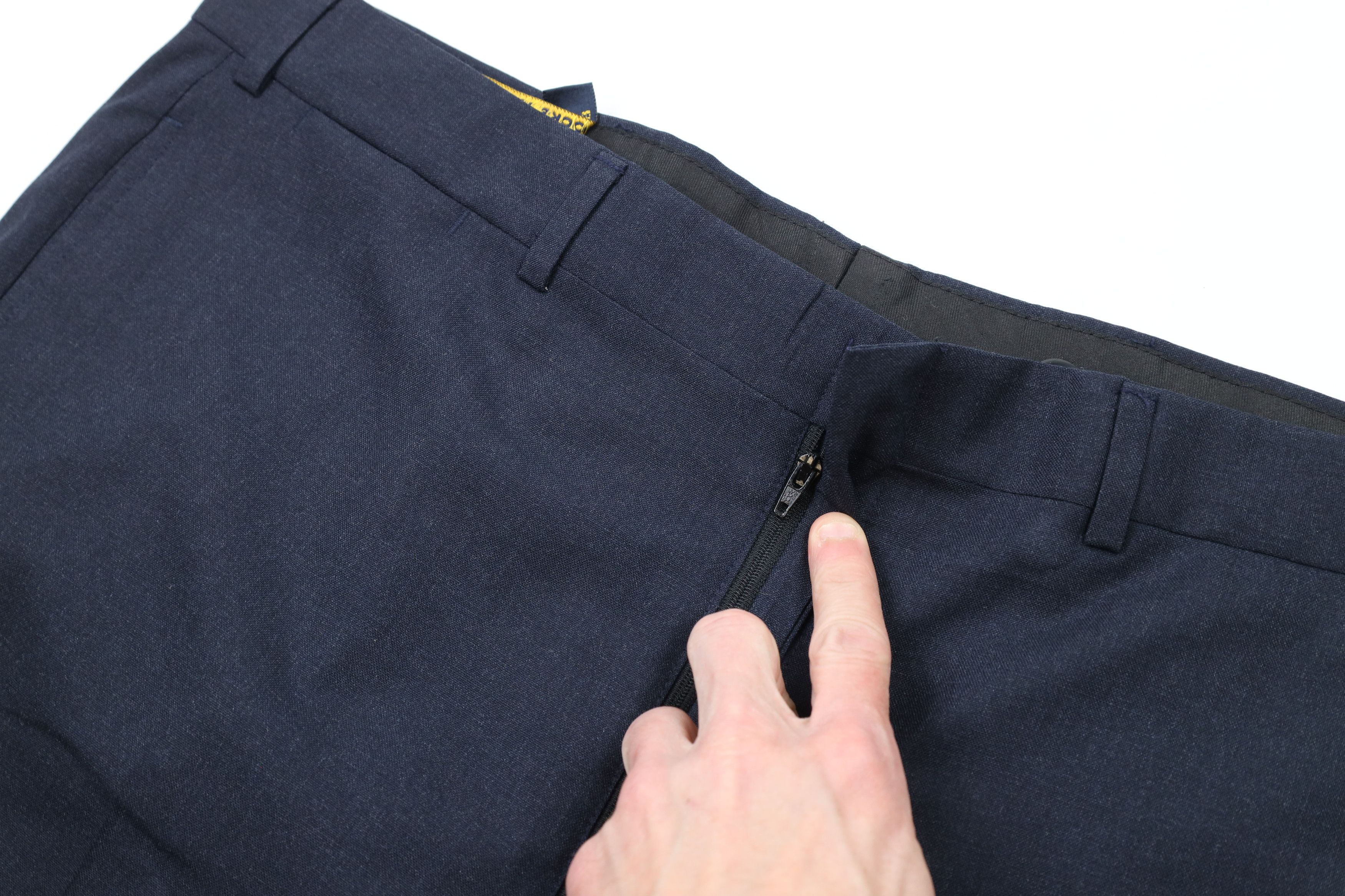 Brooks Brothers × Vintage Vintage 90s Brooks Brothers Cuffed Wool Chino Pants Blue USA Size US 38 / EU 54 - 6 Thumbnail