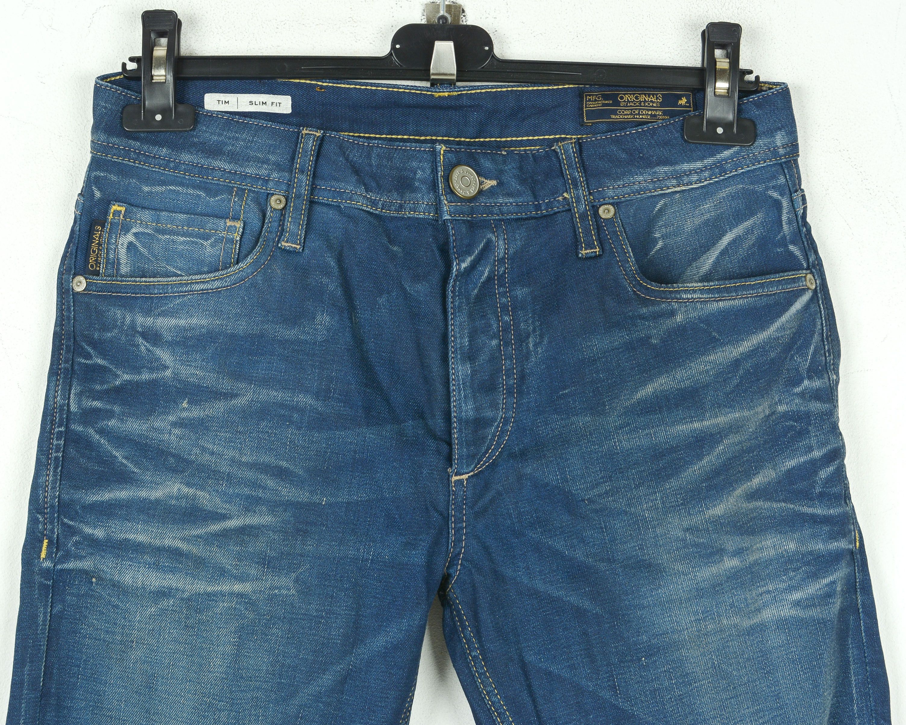 Jack & Jones Tim W29 L32 Slim Fit Straight Leg Jeans Denim Pants Trousers Size US 29 - 2 Thumbnail