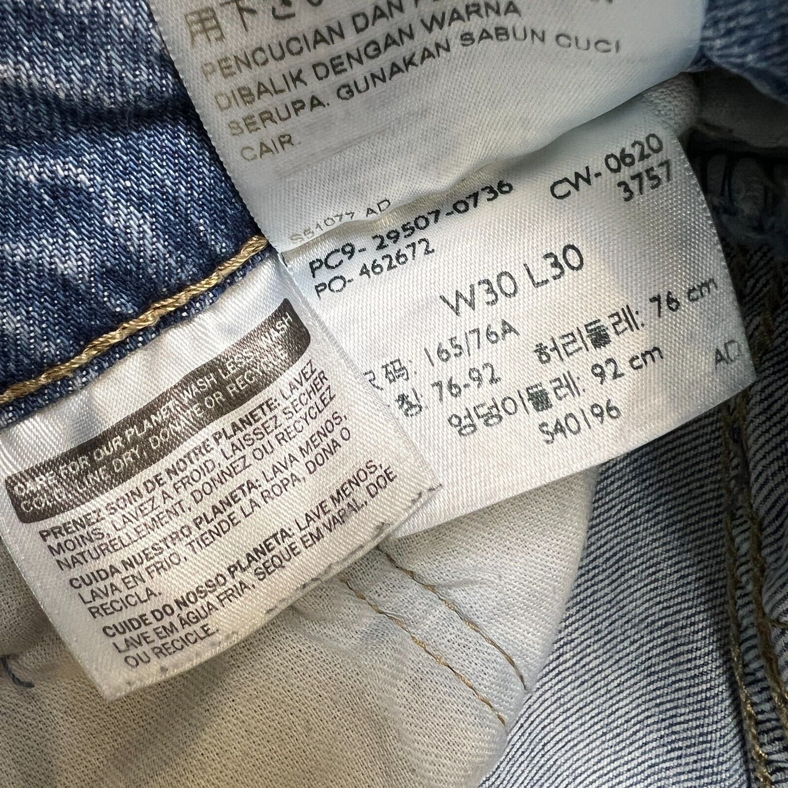 Levi's × Vintage Levi's 502 Jeans 30x30 Regular Taper Fit Faded Denim Pants Size US 30 / EU 46 - 12 Thumbnail