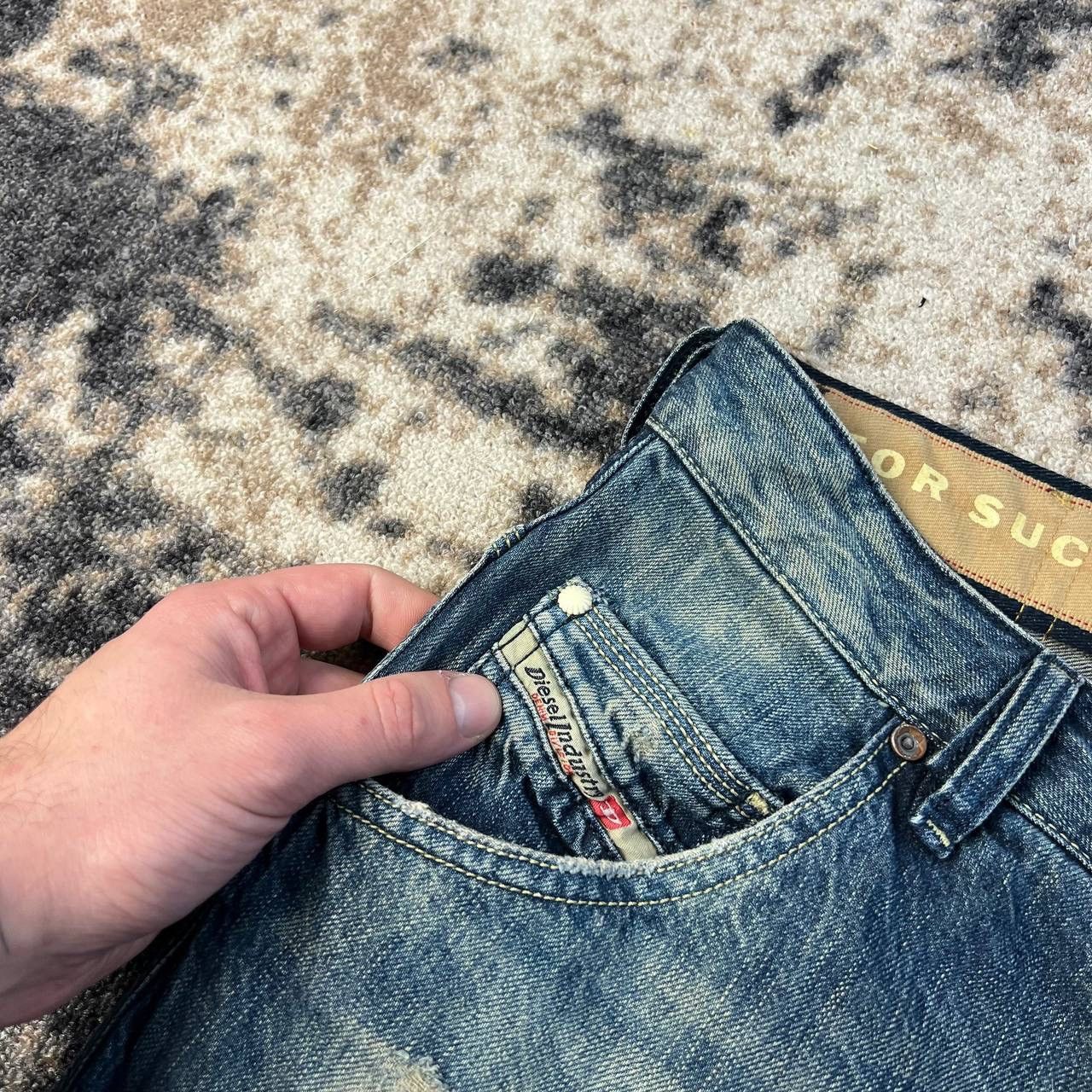 Diesel Diesel Luxury Washed Blue Denim Jeans Streetwear Y2K Size US 34 / EU 50 - 8 Thumbnail