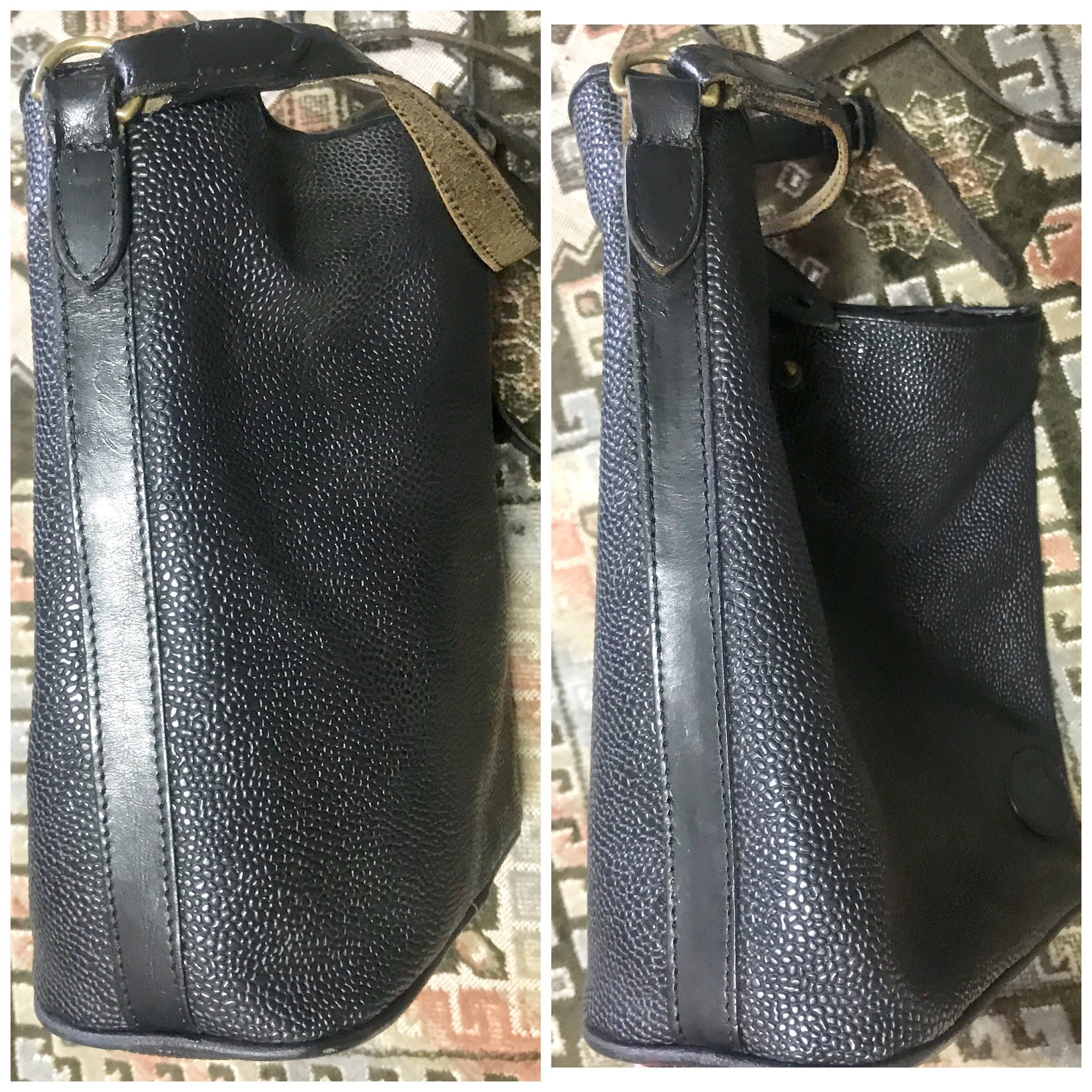 Mulberry Vintage Mulberry hobo bucket black scotchgrain hobo shoulder Size ONE SIZE - 4 Thumbnail