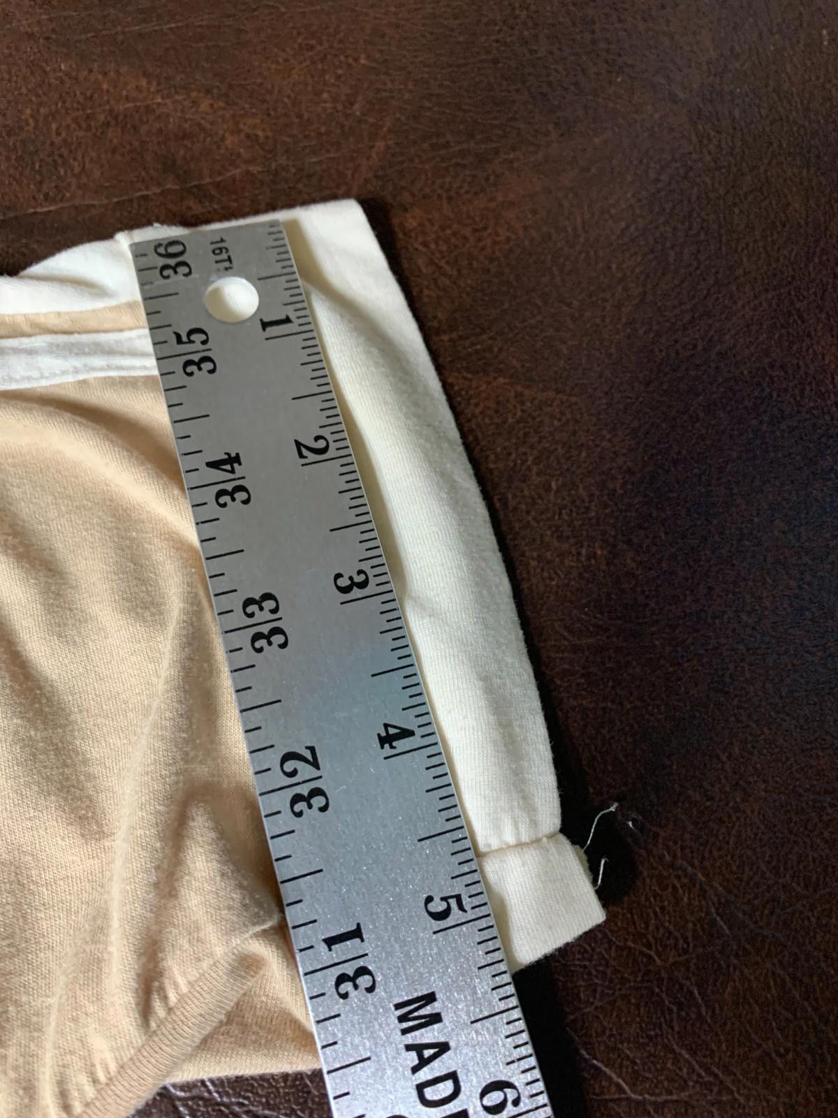 Designer Vintage 90s Justin Blake Mens M/L Polo Shirt Cream/Tan (273) Size US XL / EU 56 / 4 - 9 Thumbnail