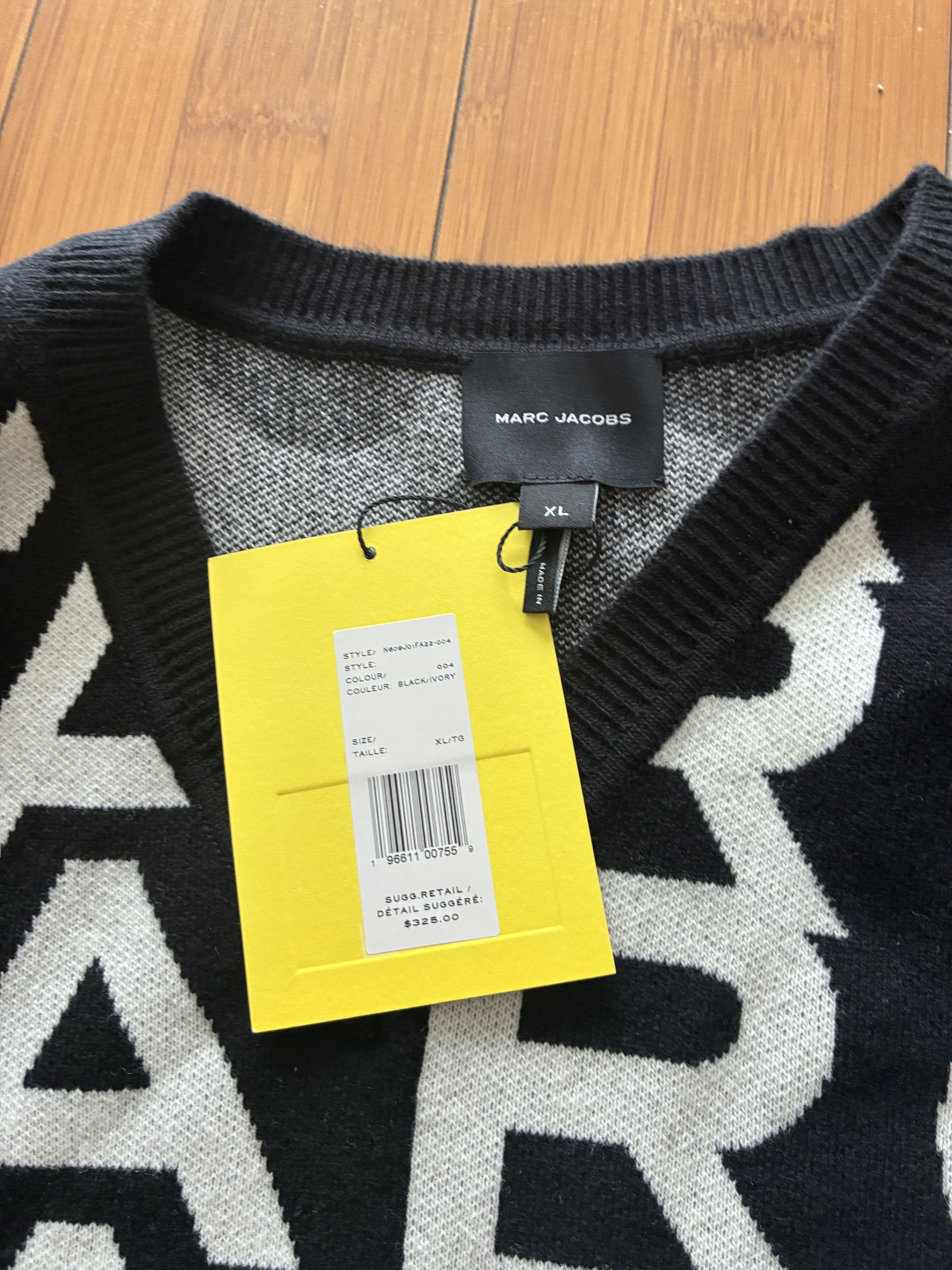 Marc Jacobs Marc Jacobs The Monogram Knit Vest XL NWT Size XL / US 12-14 / IT 48-50 - 2 Thumbnail