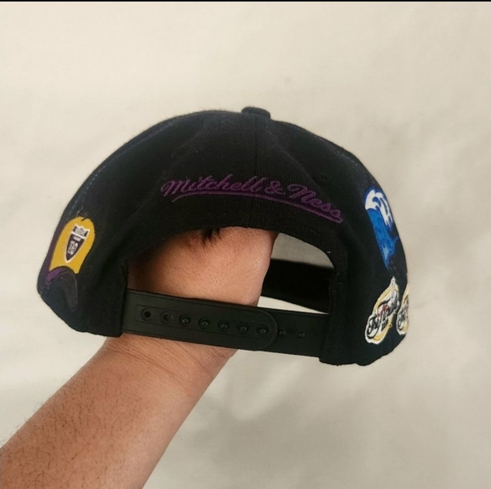 Mitchell & Ness Lakers Kobe Mitchell Ness AOP Hat Los Angeles My City Snap Size ONE SIZE - 3 Thumbnail