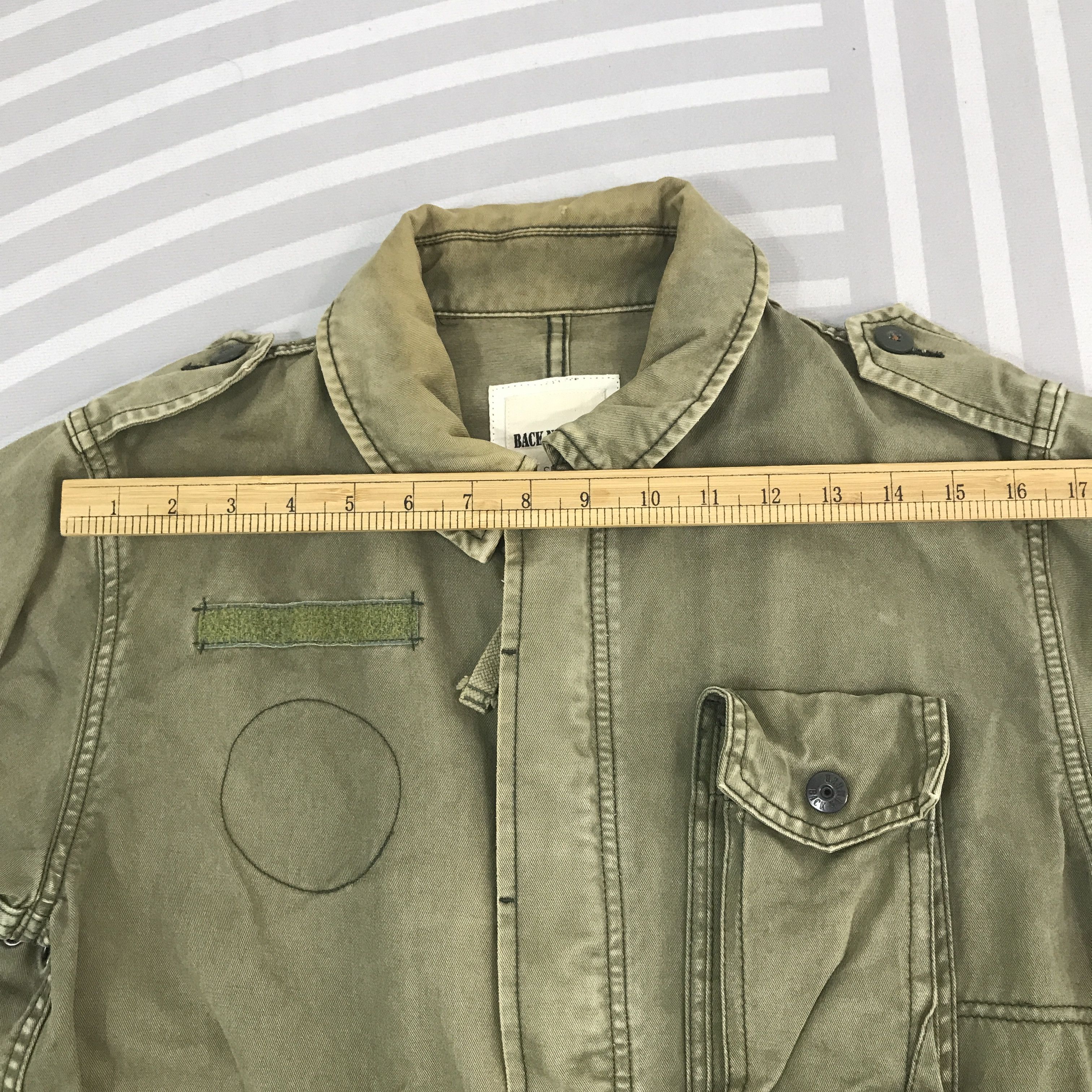 Japanese Brand × Vintage Vintage Back Number Military style Faded Jacket Size US S / EU 44-46 / 1 - 7 Thumbnail