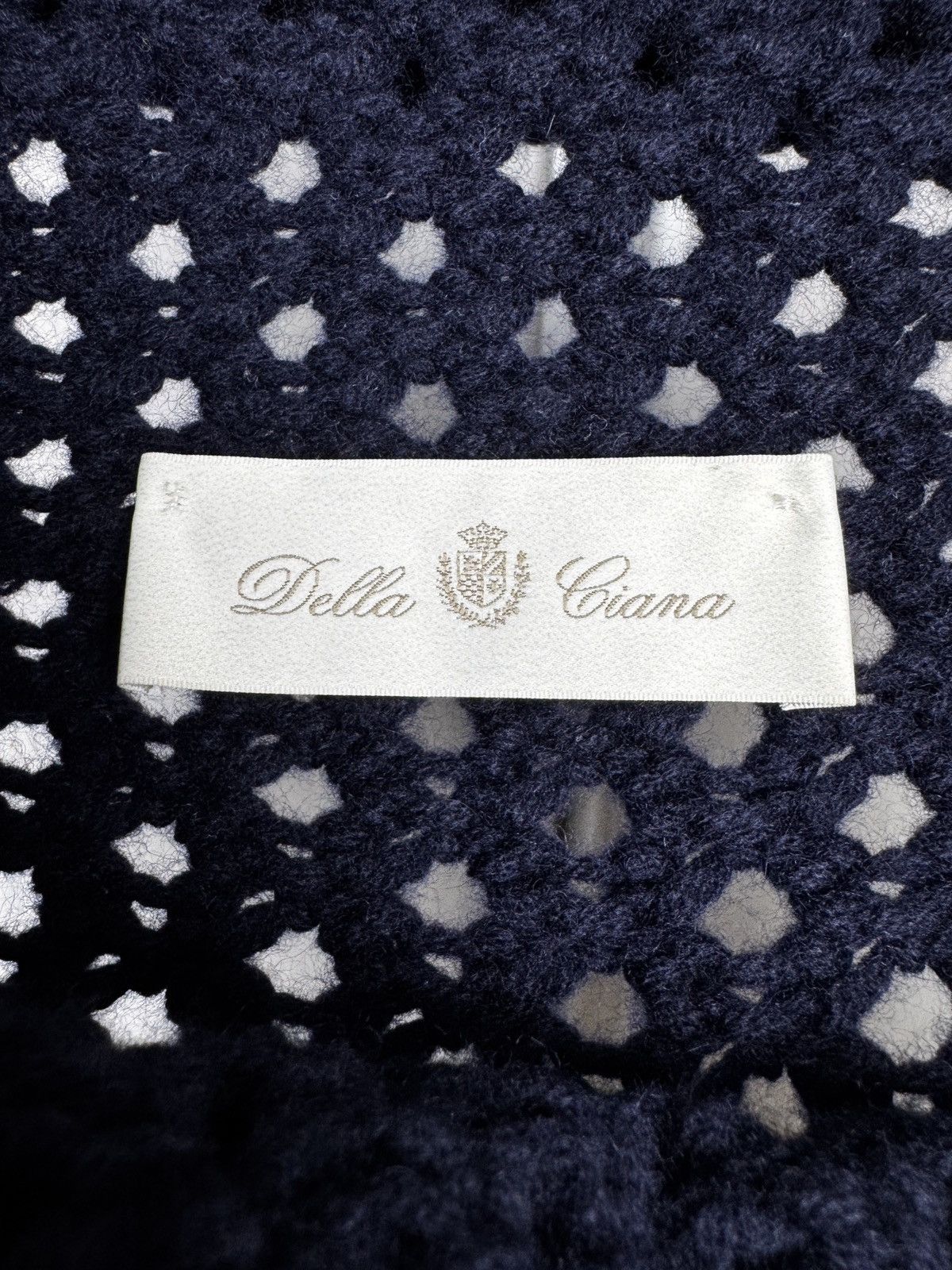 Other Della Ciana open knit poncho wool cashmere silk sweater Size M / US 6-8 / IT 42-44 - 10 Thumbnail