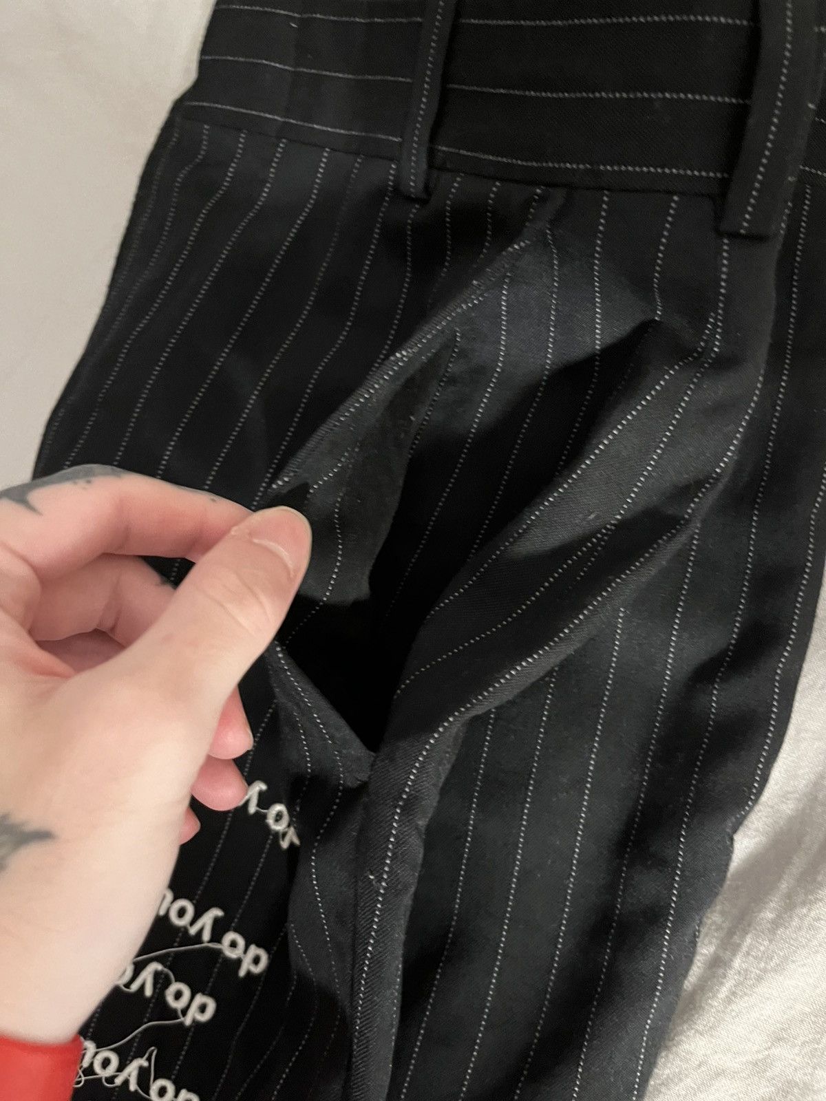 Ev Bravado Ev bravado do you think im crazy pinstripe pants Size US 30 / EU 46 - 7 Thumbnail