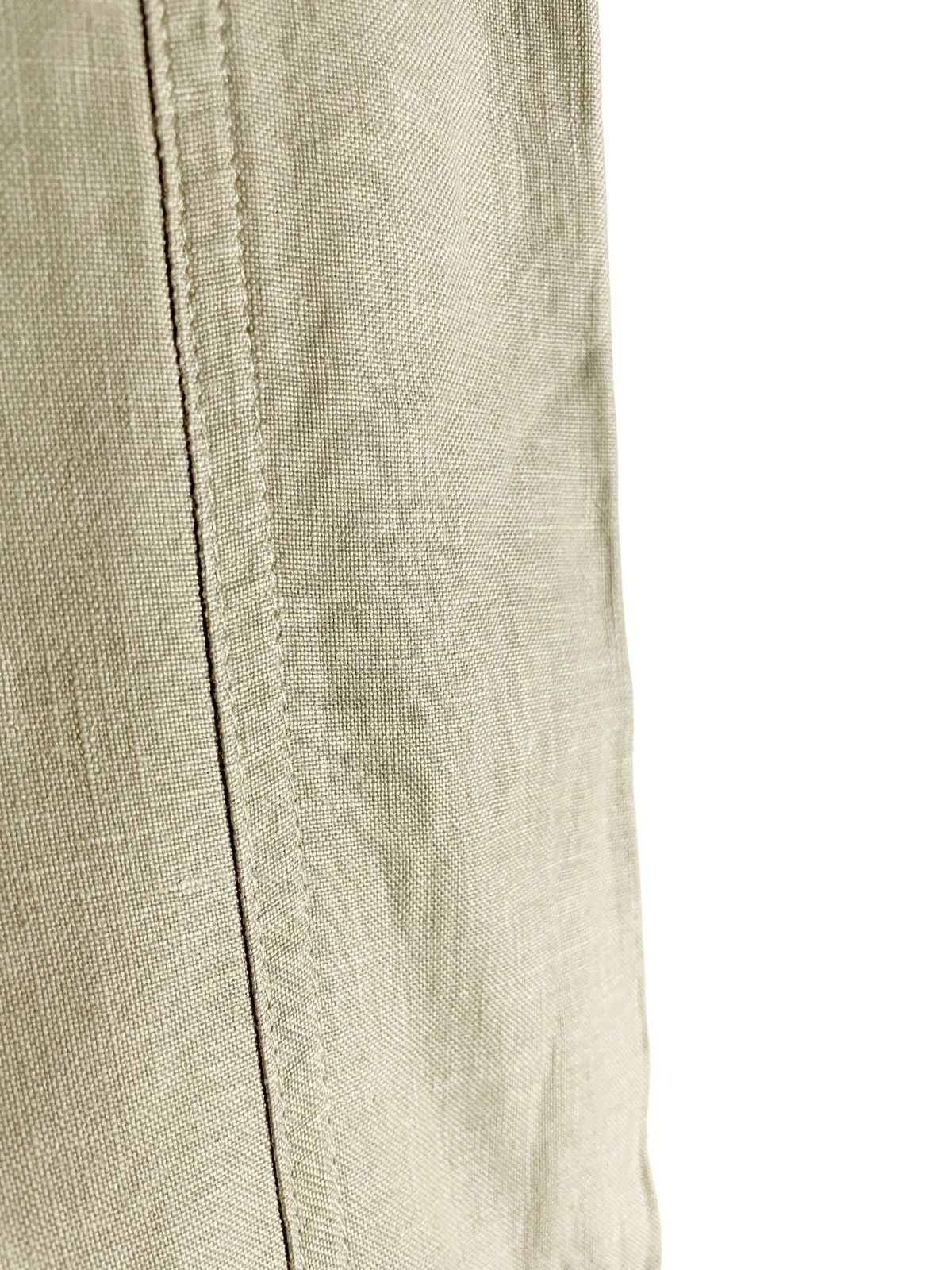 Sarah Pacini × Vintage Sarah Pacini Linen Baggy Beige Pants Size 2/M Made In Italy Size 26" / US 2 / IT 38 - 4 Thumbnail