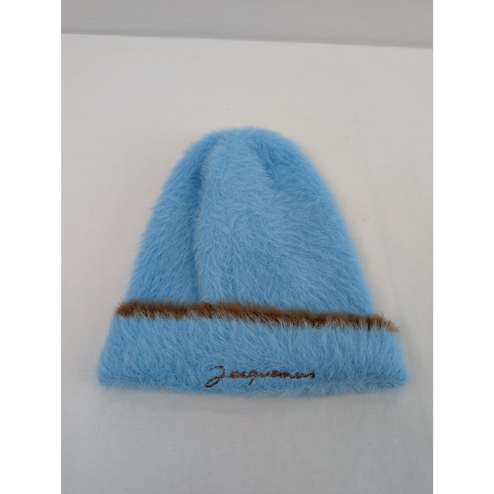 Jacquemus o1rshd1 Size: OS/ LE Bonnet Neve Beanie Cap / Hat Light Blue Size ONE SIZE - 4 Thumbnail