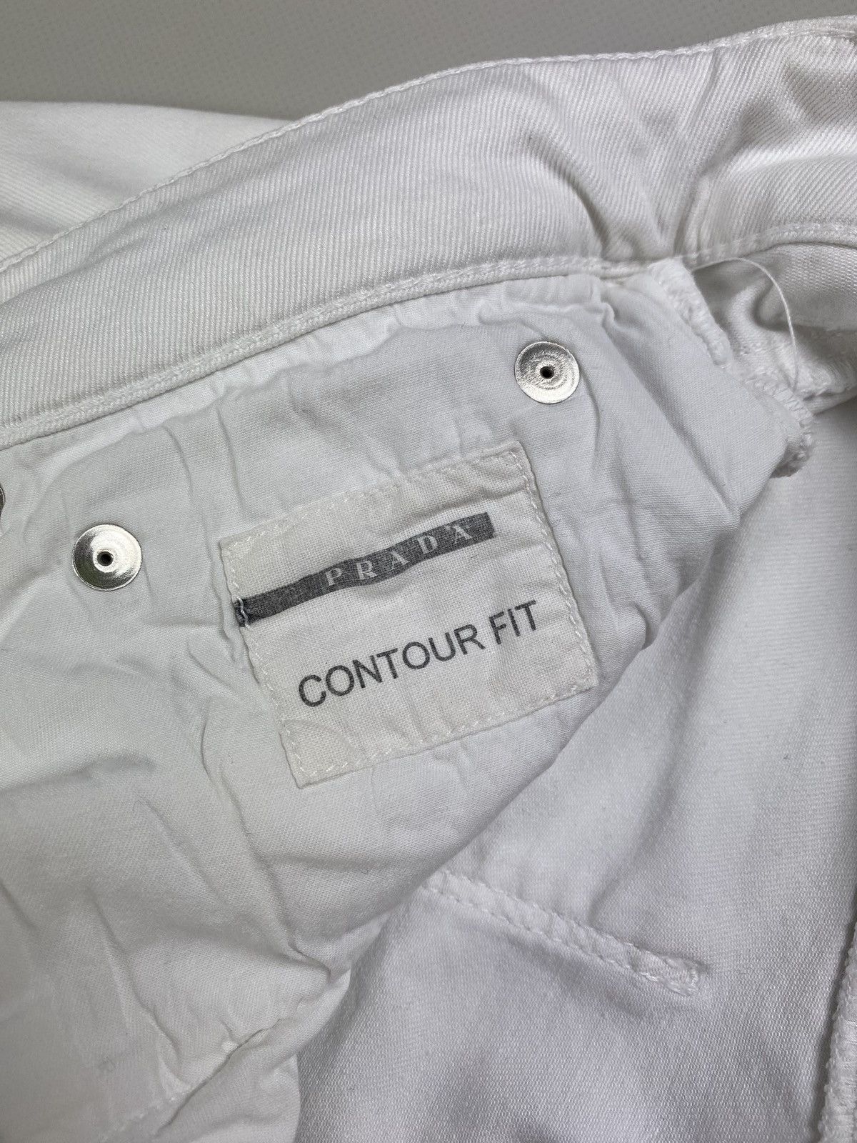 Prada Prada ladies cropped denim Breeches jeans size 29 white Size 29" - 19 Thumbnail