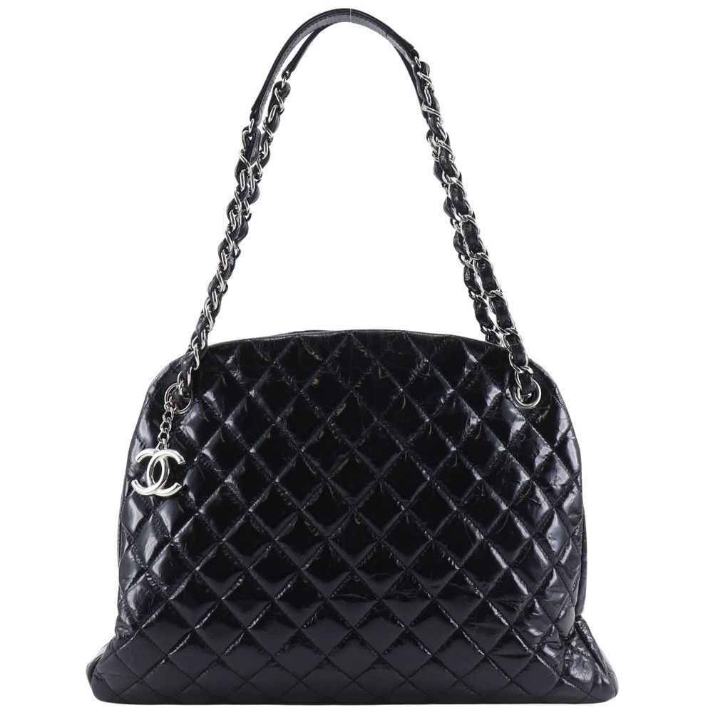 Chanel Chanel Chanel Mademoiselle Bowling Bag Patent Leather 2way Tote Bag Enamel Tote Bag A50558 DUTY FREE for USA Size ONE SIZE - 1 Thumbnail