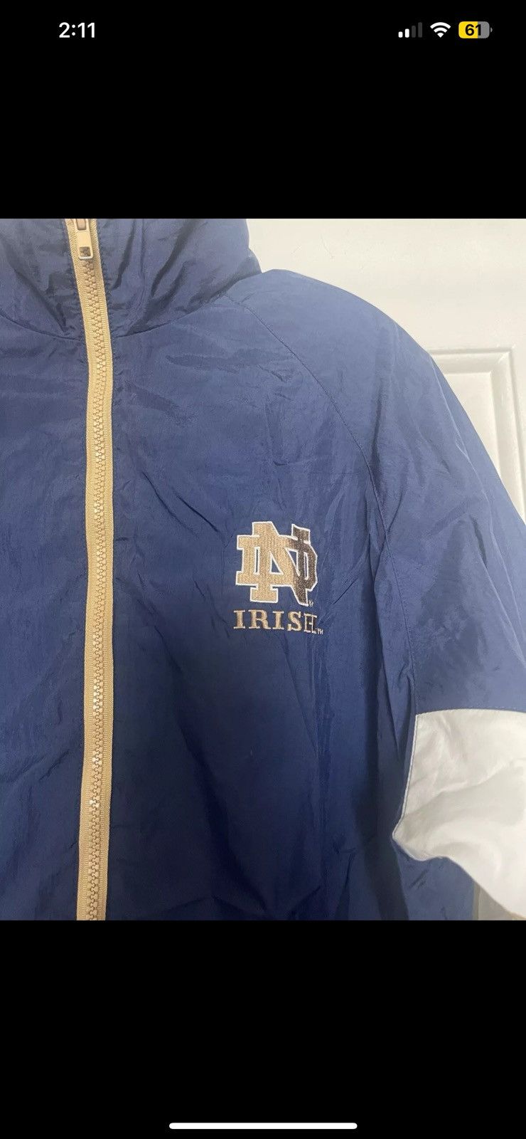 Logo Athletic × Vintage Vintage Notre Dame Fightin' Irish Windbreaker Jacket Size US L / EU 52-54 / 3 - 2 Thumbnail