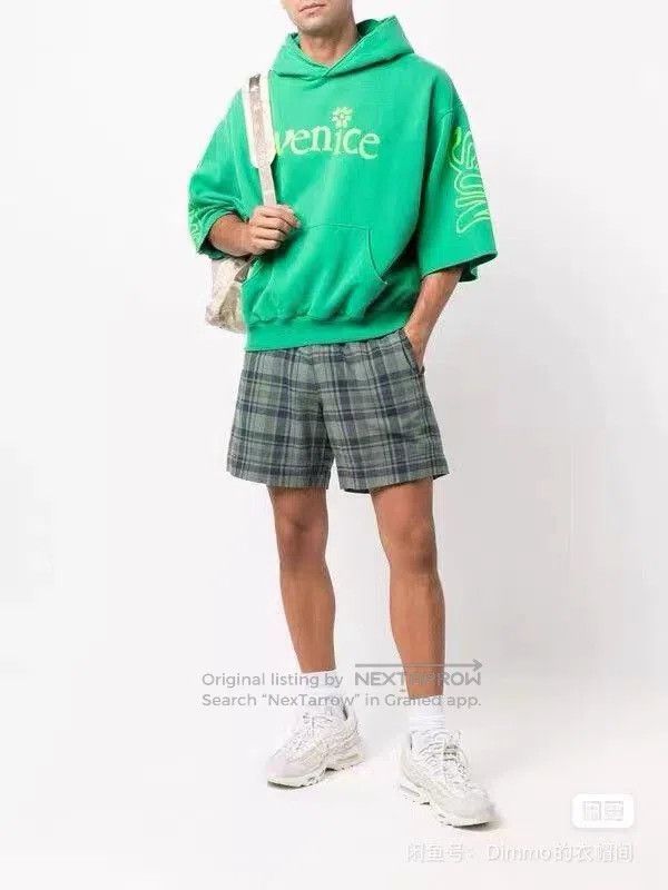 ERL ERL x CDG Green Daisy 3/4 Sleeve Hoodie. Size US S / EU 44-46 / 1 - 7 Thumbnail