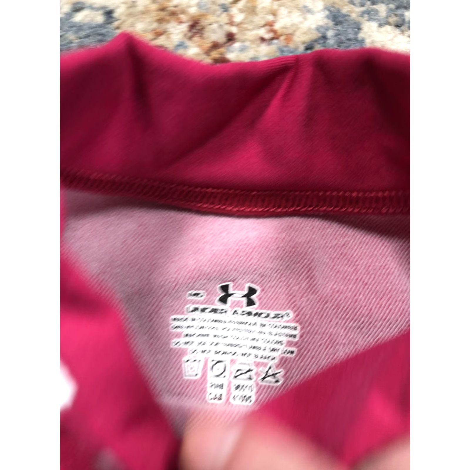 Under Armour Under Armour Shirt Womens Medium Pink Mock Neck Long Sleeve Base Layer Running Size M / US 6-8 / IT 42-44 - 7 Thumbnail