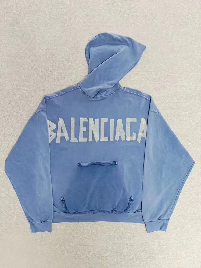 Balenciaga Balenciaga 24ss Haze Blue Adhesive Tape Masked Paper Alphab Size US L / EU 52-54 / 3 - 1 Thumbnail