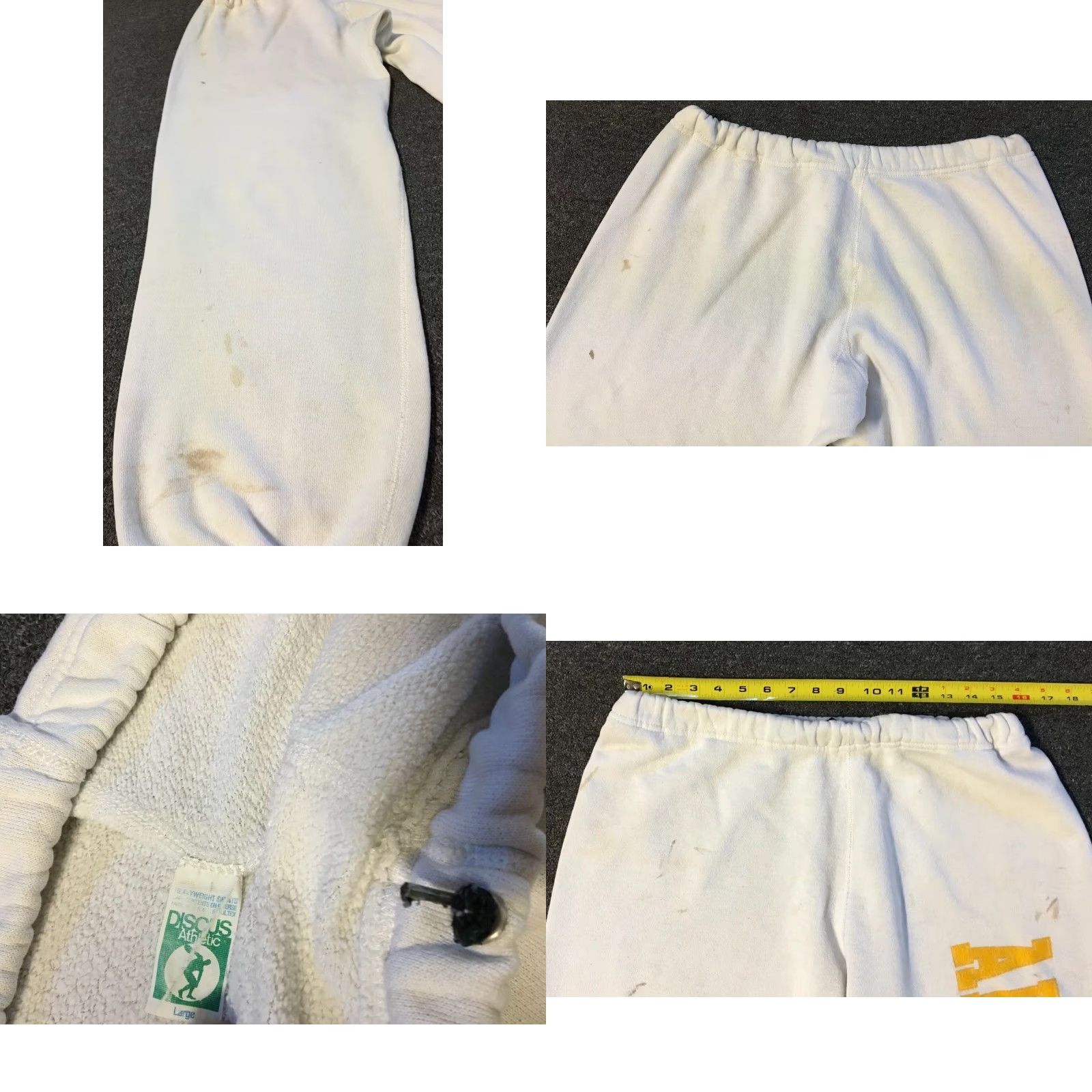 Vintage VINTAGE ASU Sweatpants L 80s 90s Distressed Faded Arizona State University College USA Discus Men pants White Regular Size L Shirts/Hoodies? Size US 33 - 8 Thumbnail