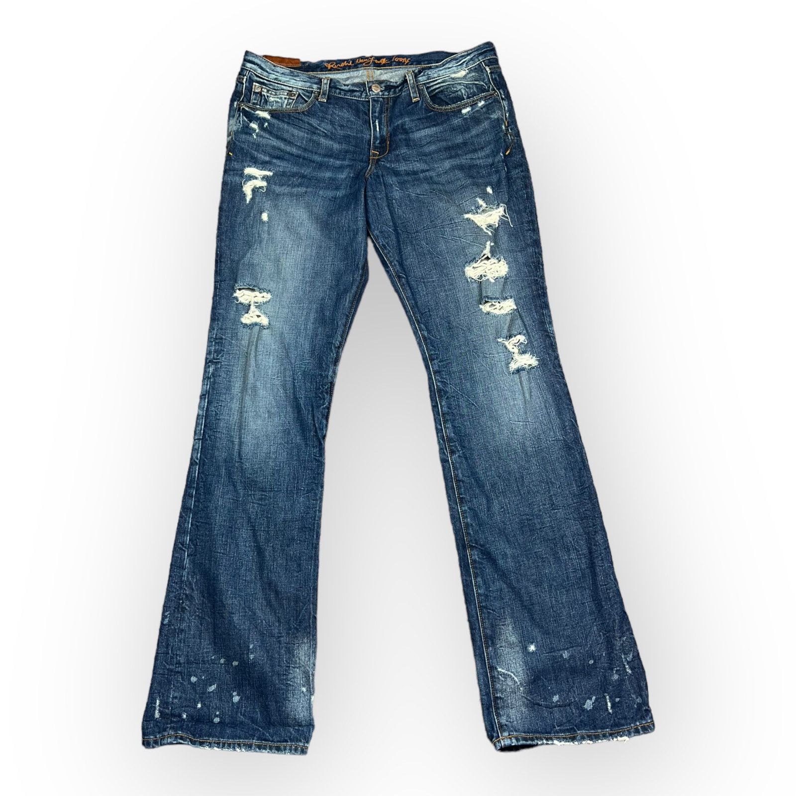 Ruehl No. 925 Ruehl No. 925 | Vintage Distressed Splatter Bootcut Jeans Size 30" / US 8 / IT 44 - 13 Thumbnail