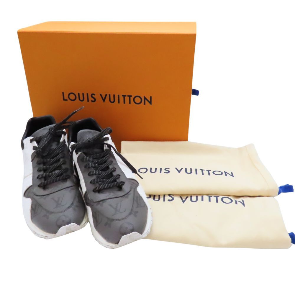 Louis Vuitton Louis Vuitton Louis Vuitton Run Away Line Monogram Sneakers Canvas Shoes 1A8UZL FA0271 DUTY FREE for USA Size ONE SIZE - 1 Thumbnail