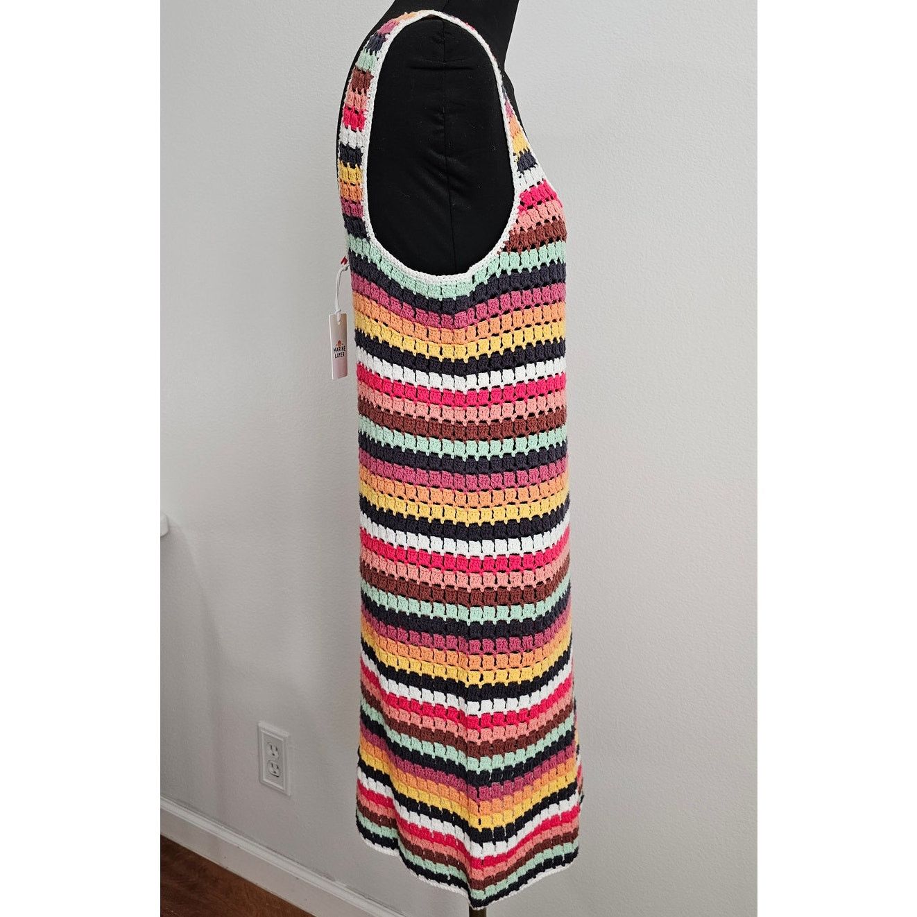 Marine Layer NWT Marine Layer Archive Fiona Crochet Dress Multi Stripe M Size M / US 6-8 / IT 42-44 - 4 Thumbnail