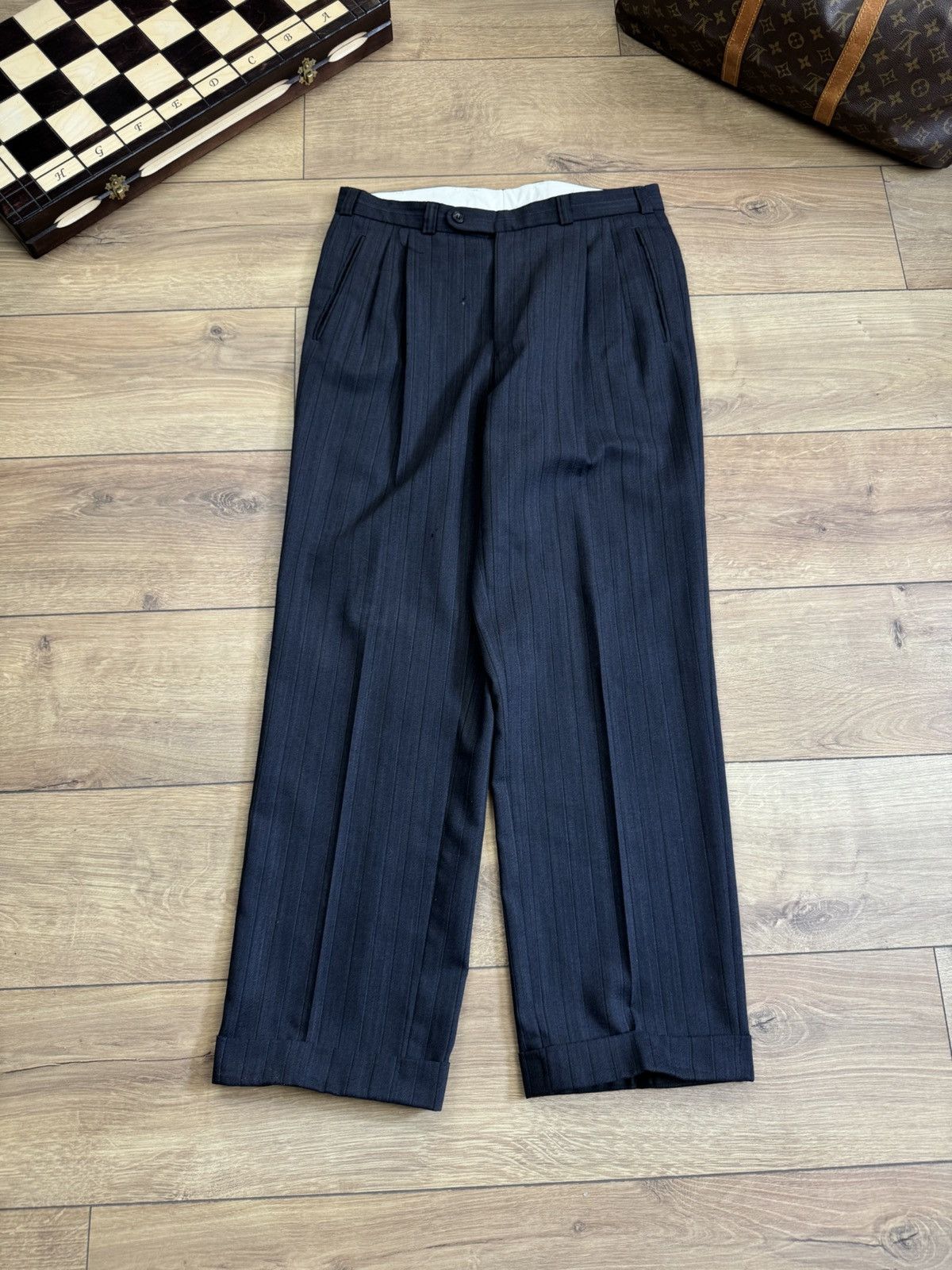 Yves Saint Laurent Vintage wool suit Yves Saint Laurent original luxury item Size 48L - 9 Thumbnail