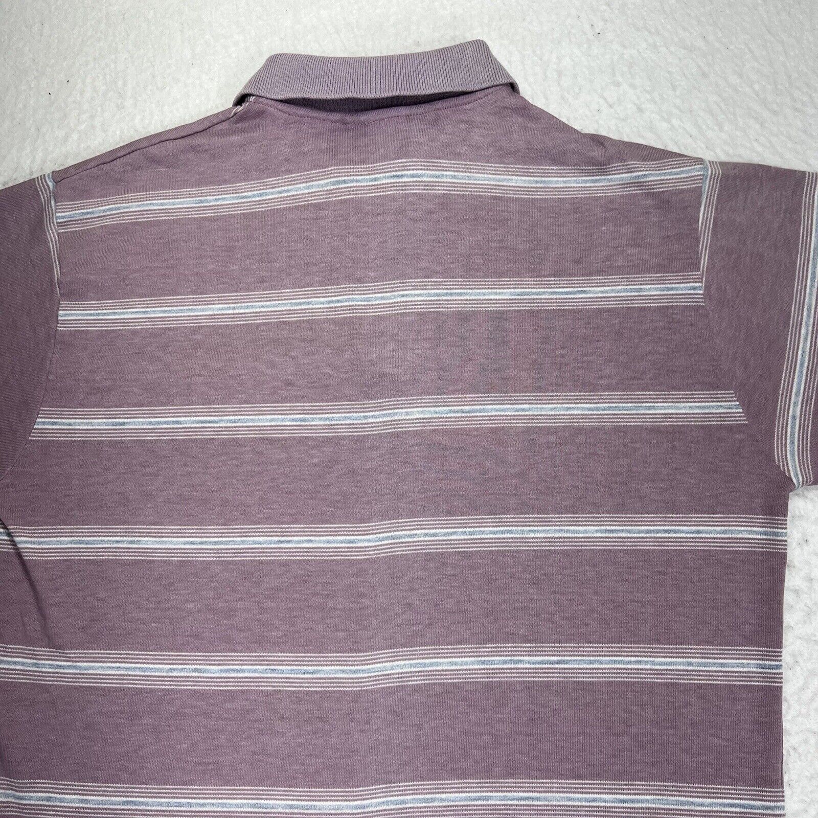 Knightsbridge Vintage Knightsbridge Medium Purple Striped Polo USA Size US M / EU 48-50 / 2 - 9 Thumbnail