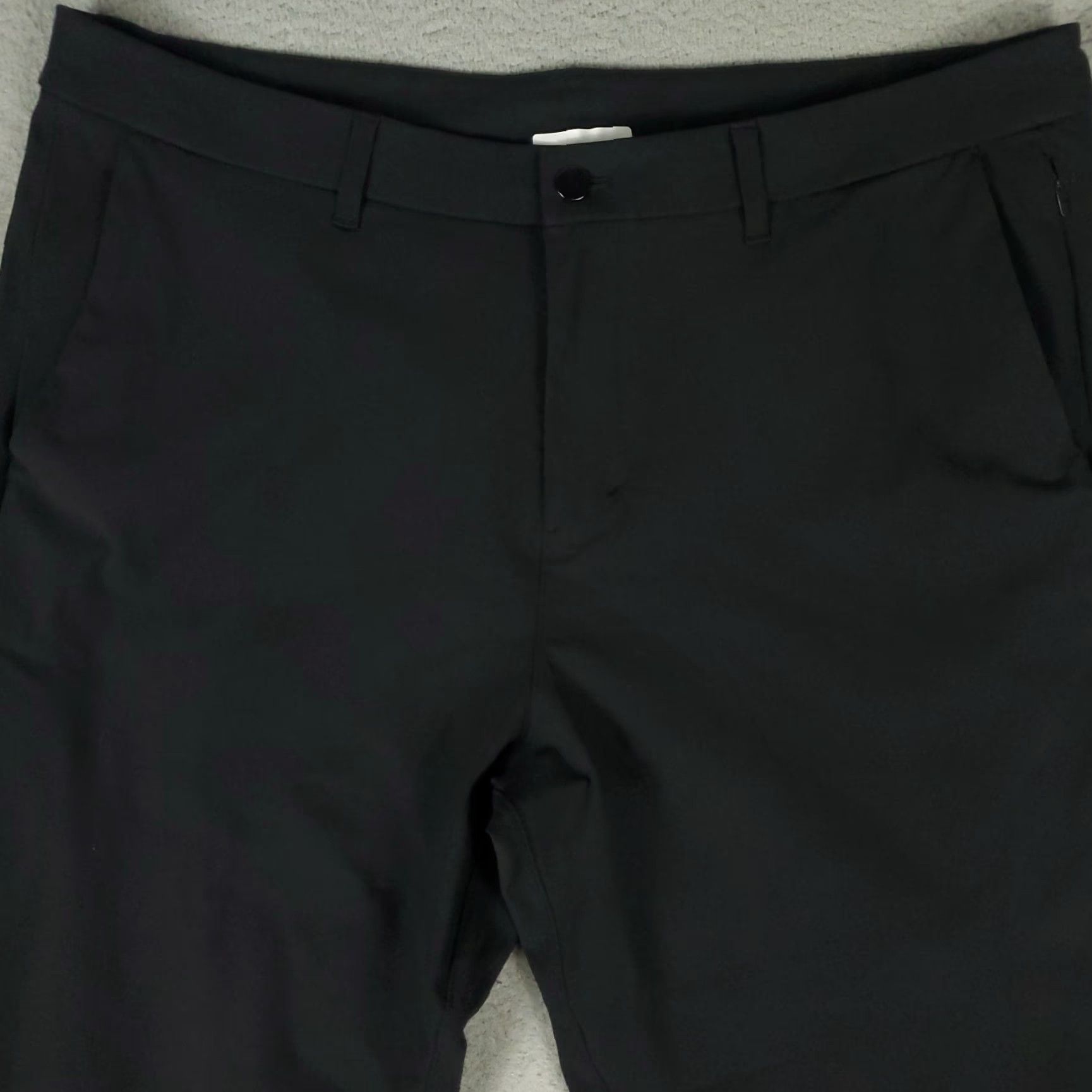 Lululemon Lululemon Pants Mens 40x33 Black Chino Straight 40 Regular Pockets Sl as h Pocket Flat Front Business Casual Formal Travel Wedding Workwear Size US 40 / EU 56 - 2 Thumbnail
