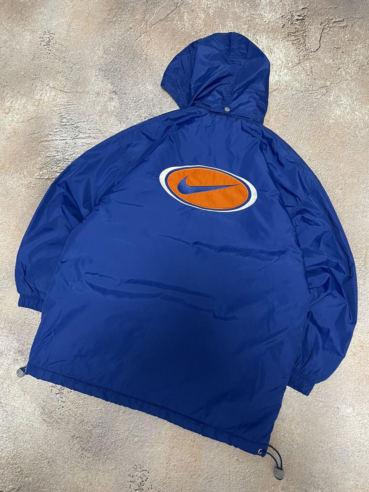 Nike Vintage Nike Big Logo Nylon Drill Jacket Size US M / EU 48-50 / 2 - 2 Thumbnail