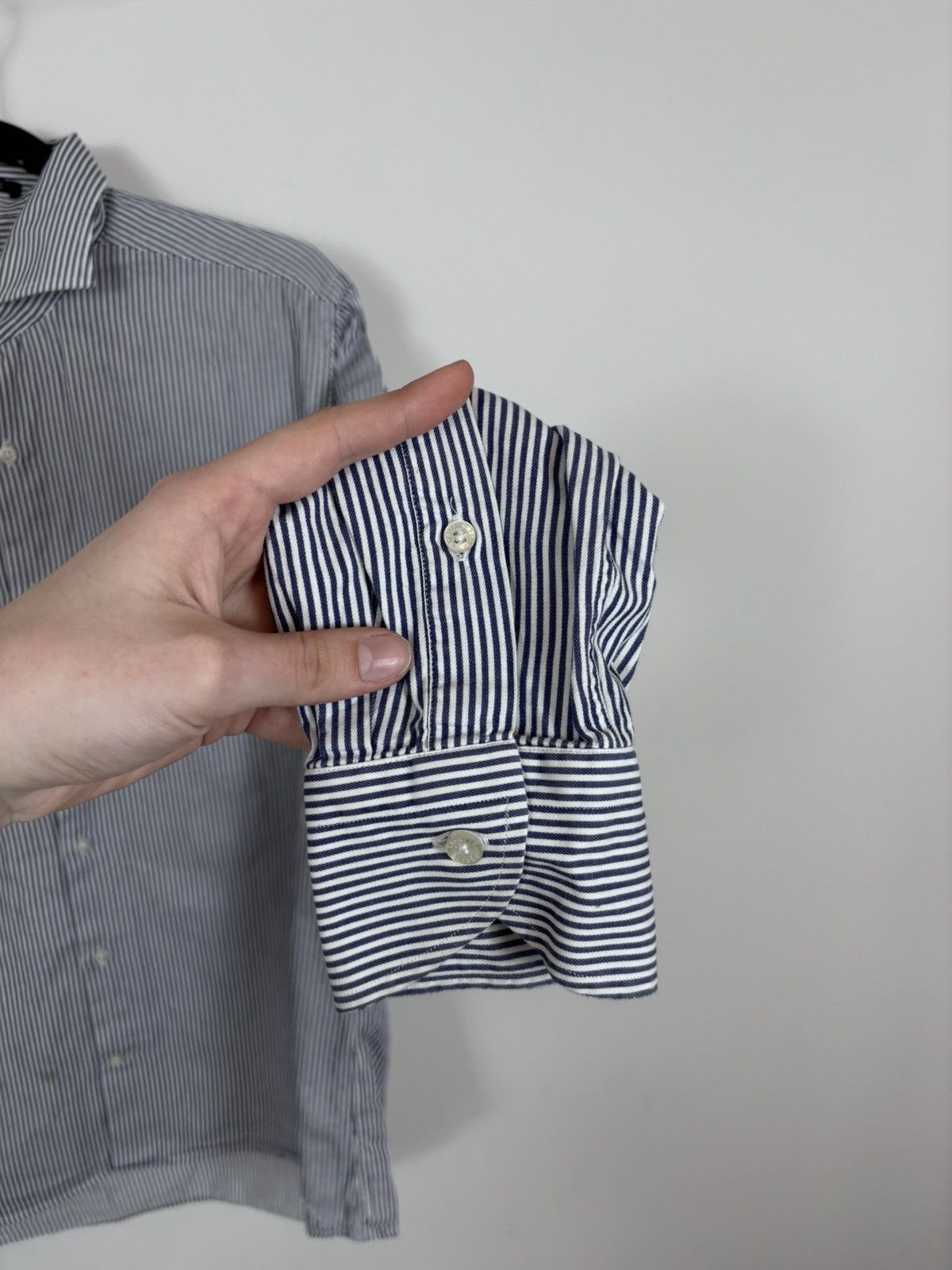 Roberto Cavalli Roberto Cavalli Men’s Striped Button Up Long Sleeve Shirt Size US L / EU 52-54 / 3 - 8 Thumbnail