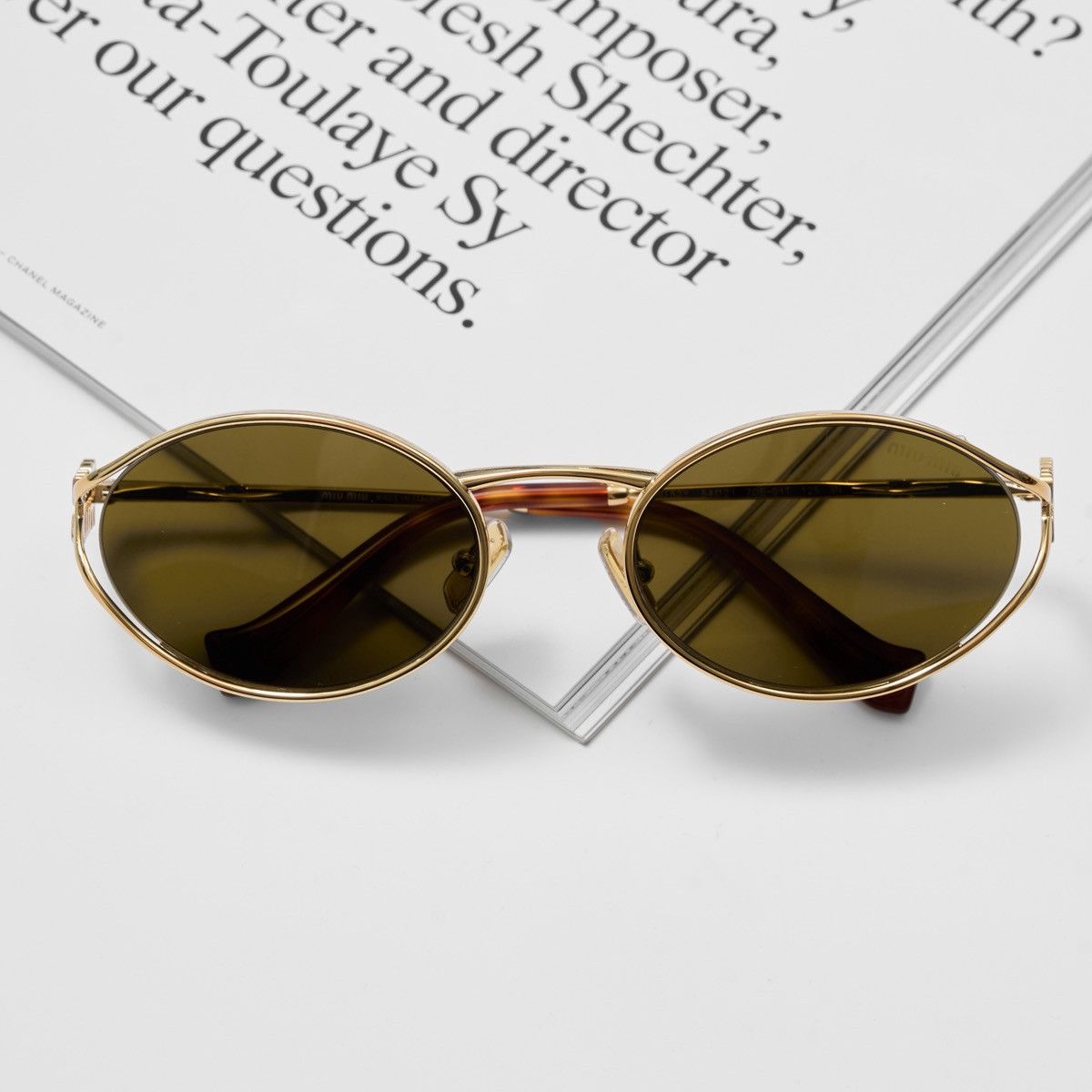 Miu Miu MIU MIU 0MU 52YS 7OE01T SUNGLASSES Size ONE SIZE - 6 Thumbnail