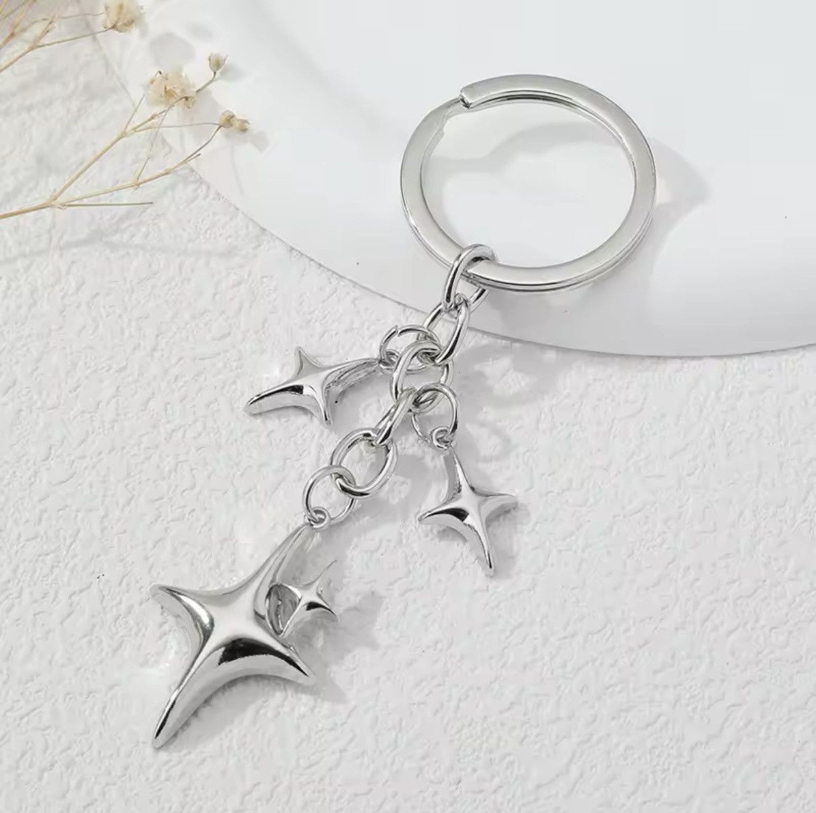 Designer Y2k keychain star moon metal Size ONE SIZE - 2 Thumbnail