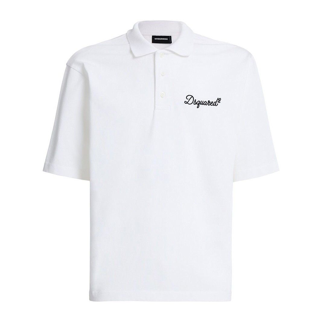 DSQUARED2 Tennis Fit White Polo T-shirt New & Authentic (Men