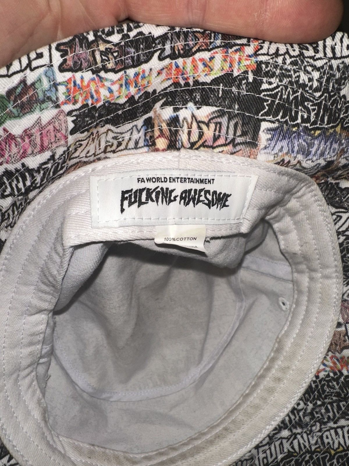 Fucking Awesome Fucking awesome all over logo bucket hat Size ONE SIZE - 6 Thumbnail