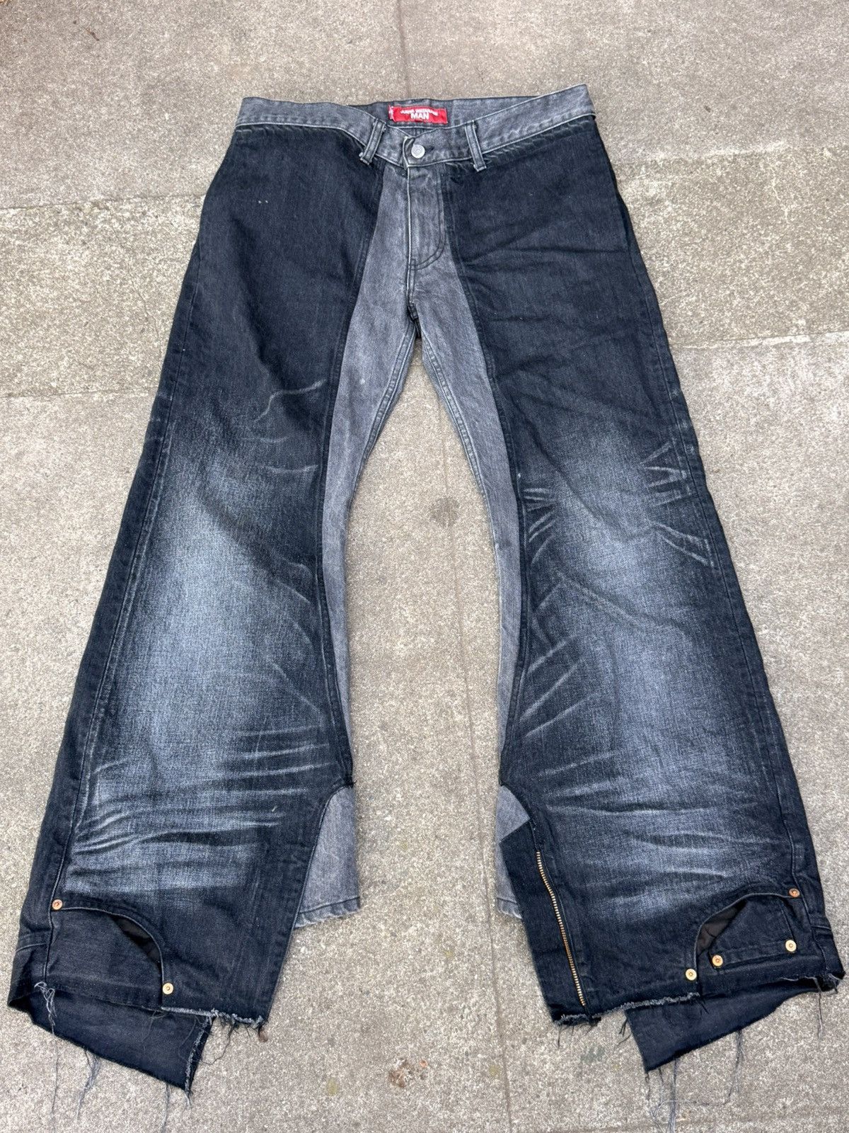 Junya Watanabe × Levi's Comme Des Garçons Junya Watanabe x Levi Upside Down Jeans Size US 35 - 1 Thumbnail