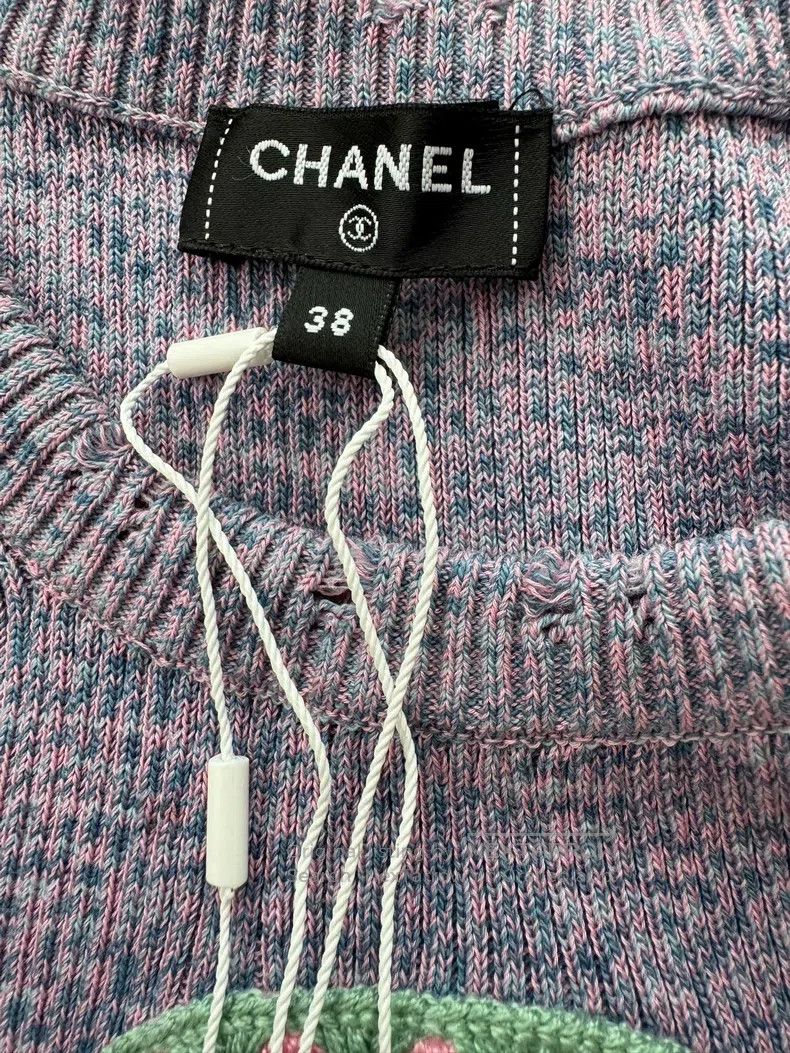 Chanel Chanel Purple knitted vest and long skirt Size XS / US 0-2 / IT 36-38 - 4 Thumbnail