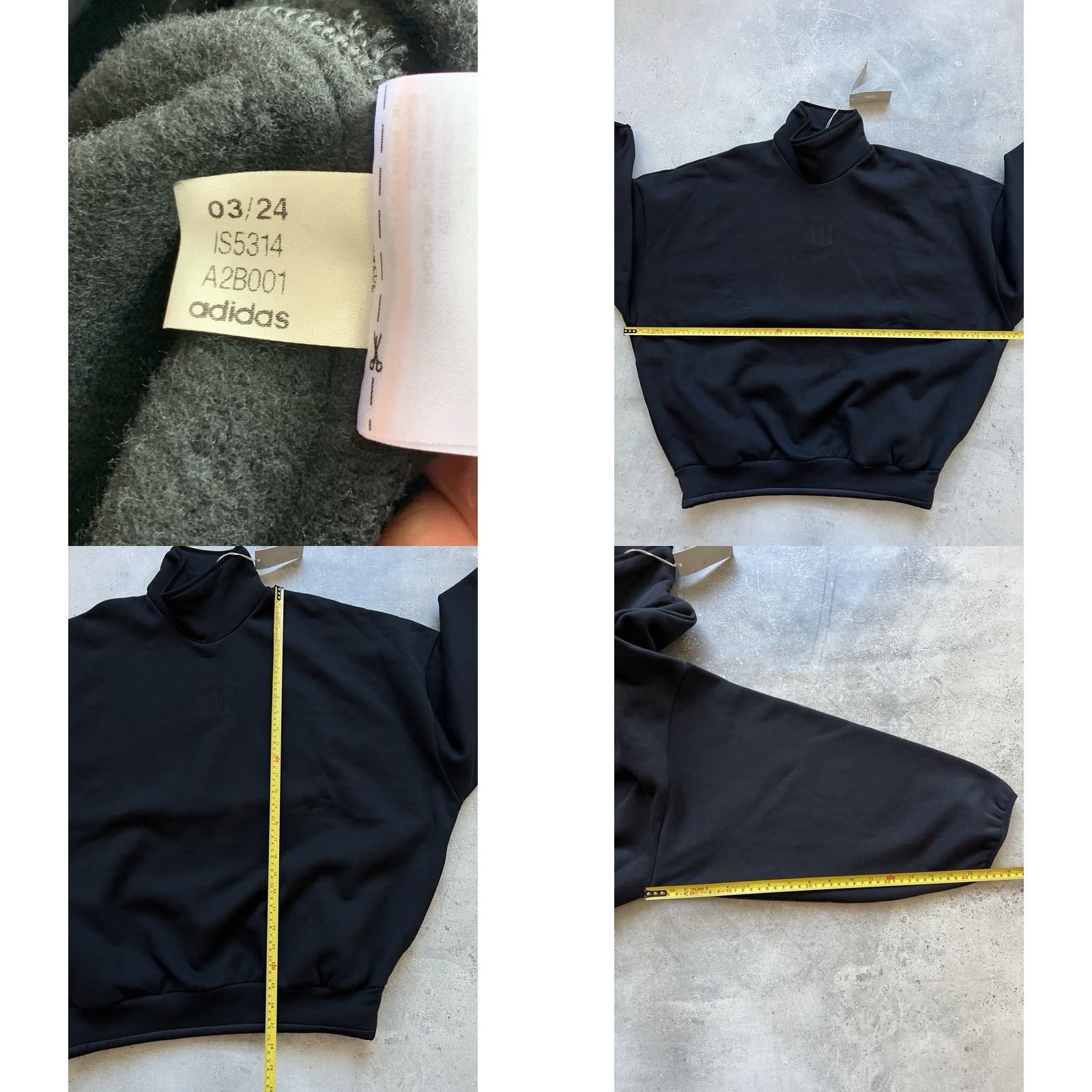 Fear of God ADIDAS Athletics FEAR OF GOD Sweatshirt - Black - Size M - Crew Neck - Long Sleeve - Pullover - Men Size US M / EU 48-50 / 2 - 8 Thumbnail