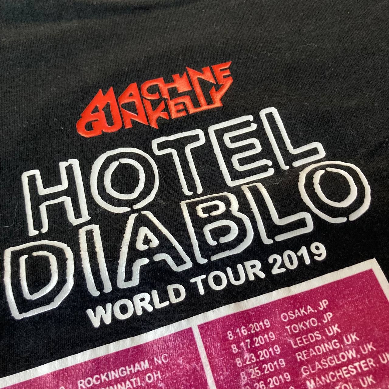 Rap Tees Machine Gun Kelly Hotel Diablo Tour Emo Rap Hip Hop Rock Size US L / EU 52-54 / 3 - 3 Thumbnail