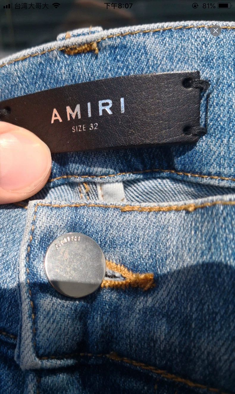 Amiri Amiri music note patched blue jeans Size US 32 / EU 48 - 3 Thumbnail
