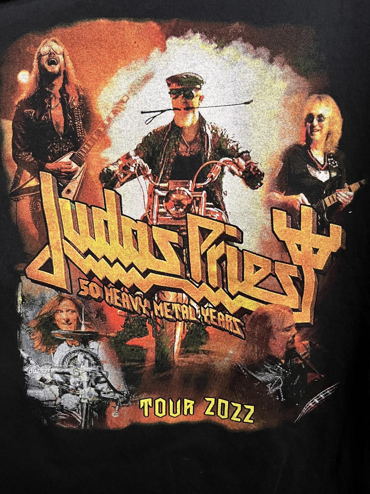 Designer Judas Priest 2022 Tour T-shirt - 50 Heavy Metal Shirt - XL Size US XL / EU 56 / 4 - 4 Thumbnail
