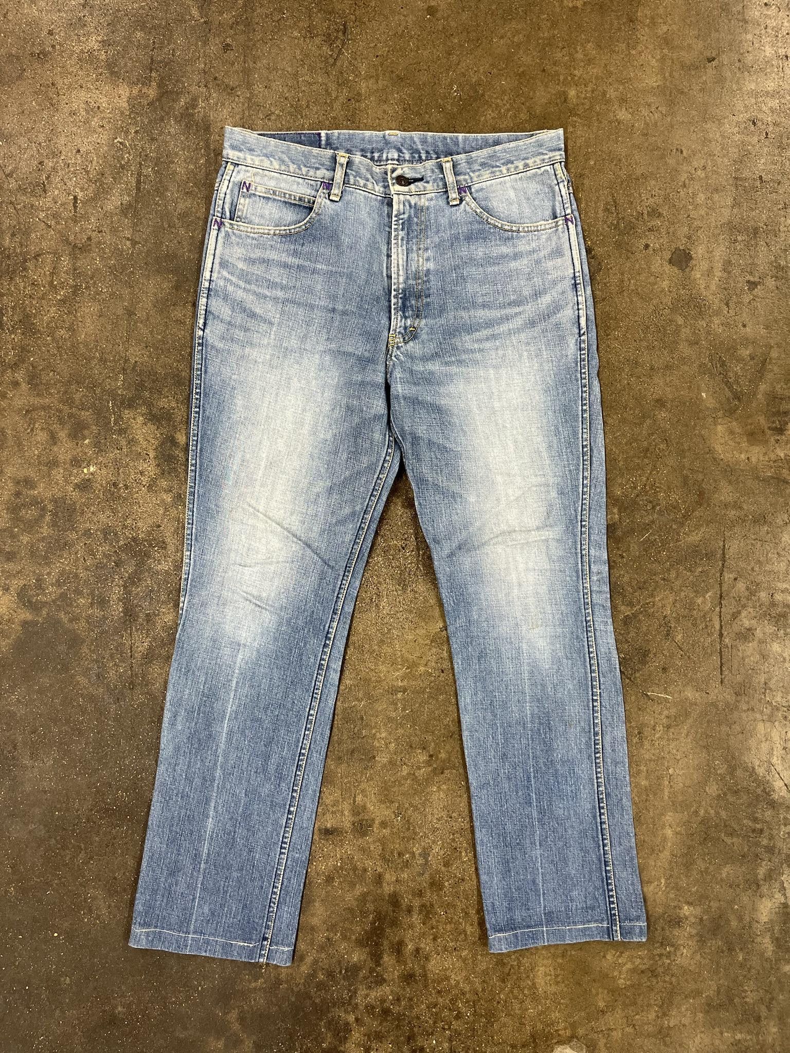 image of Nepenthes N Stitch Light Wash Denims in Blue, Men's (Size 30)