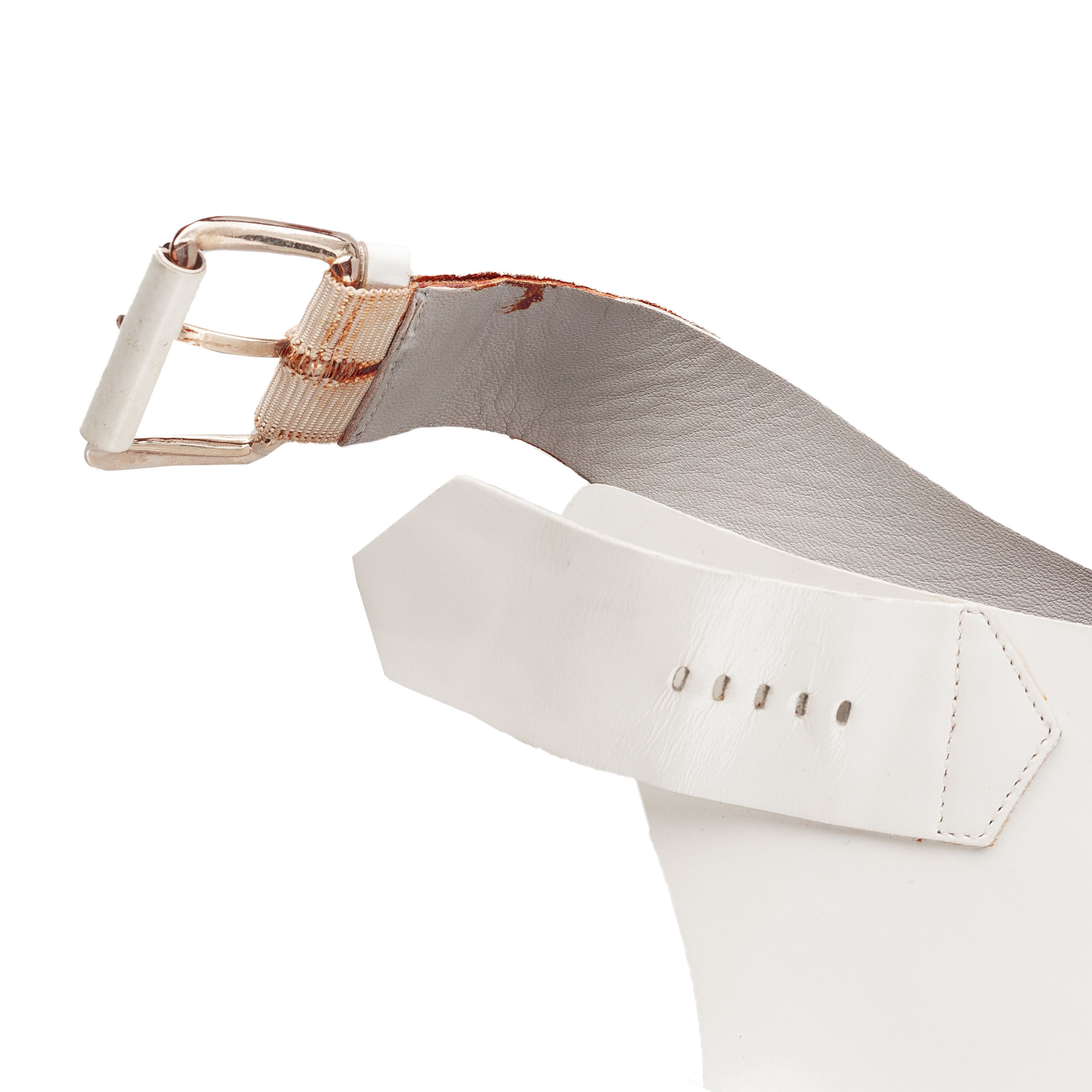 Chloe Chloé Jazz White Leather Ankle Heels (38,5 IT/39,5 EU) Size US 8.5 / IT 38.5 - 7 Thumbnail