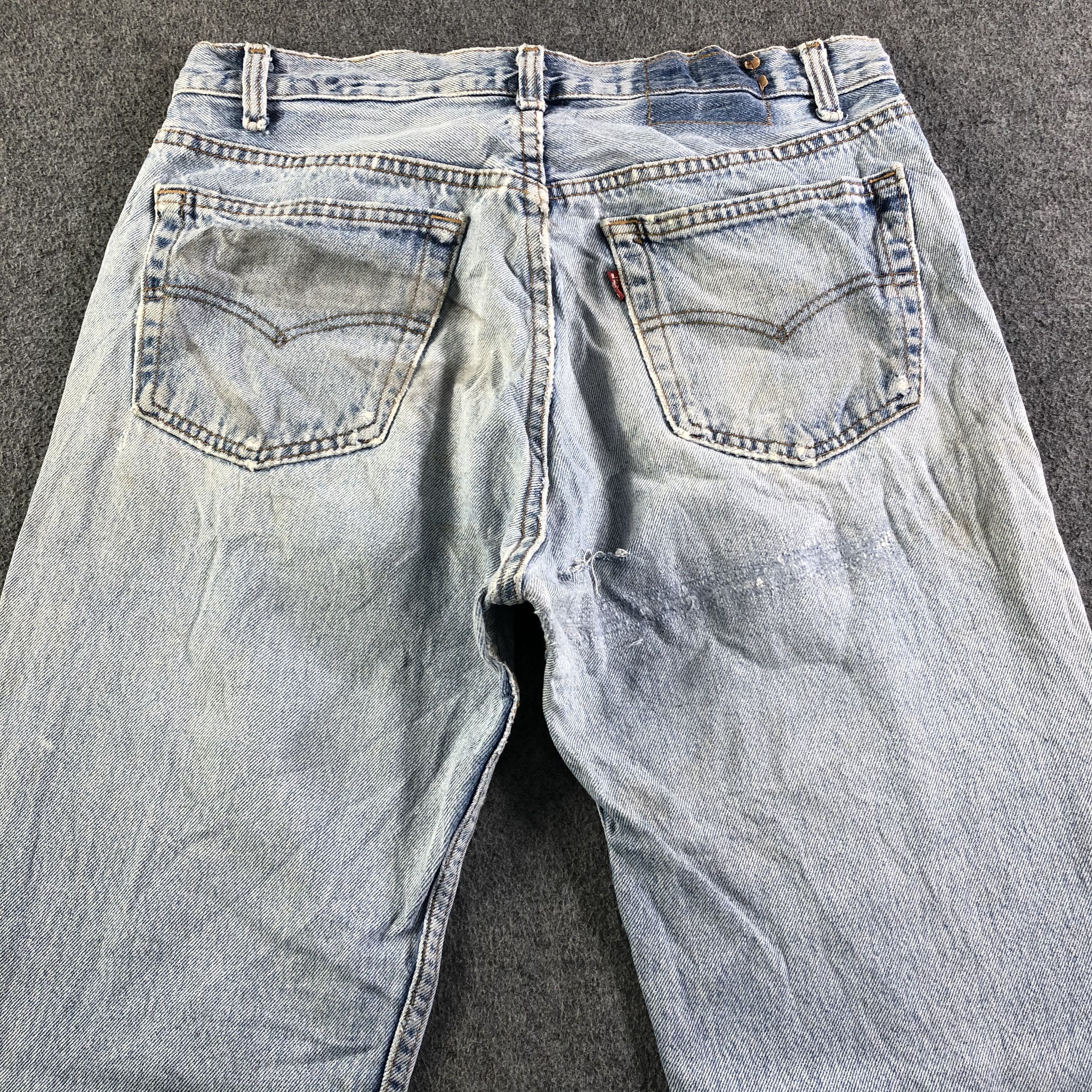 Levi's 90s Vintage Light Wash Levis 501 Jeans-J3918 Size US 30 / EU 46 - 4 Thumbnail