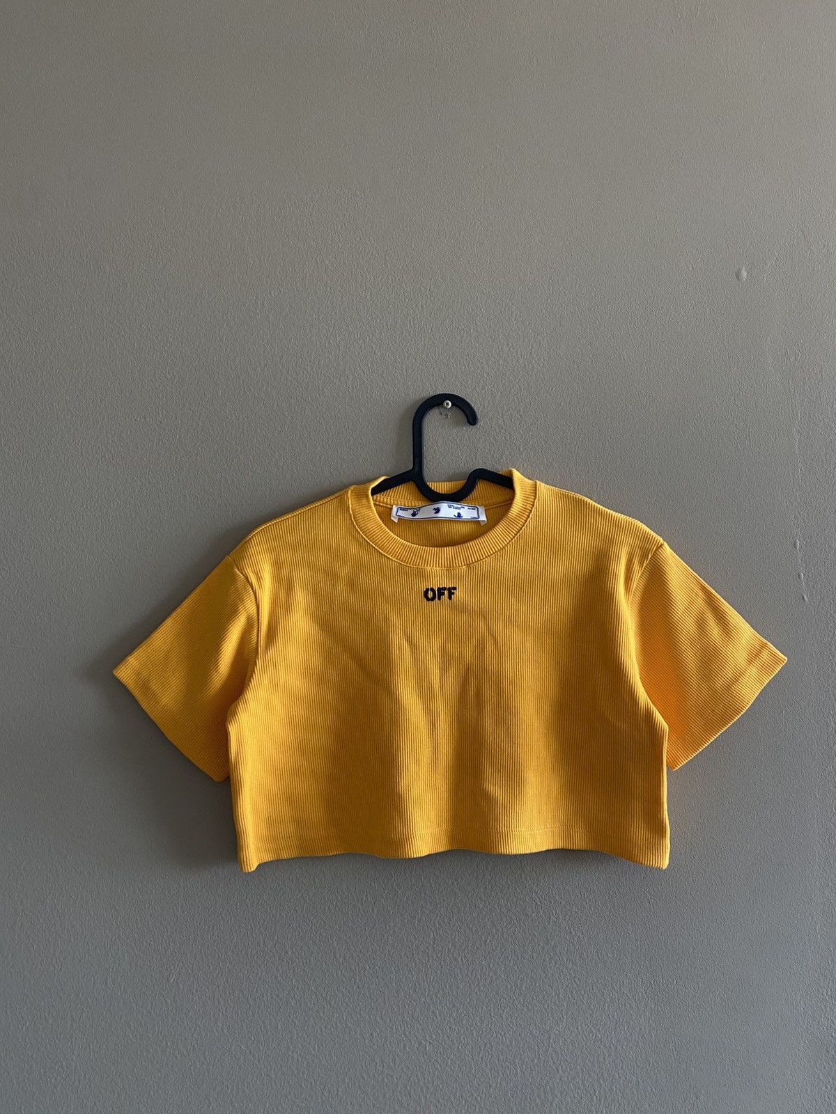 Off-White Off-White Central Logo Cropped Top Size XXS / US 00 / IT 34 - 1 Thumbnail