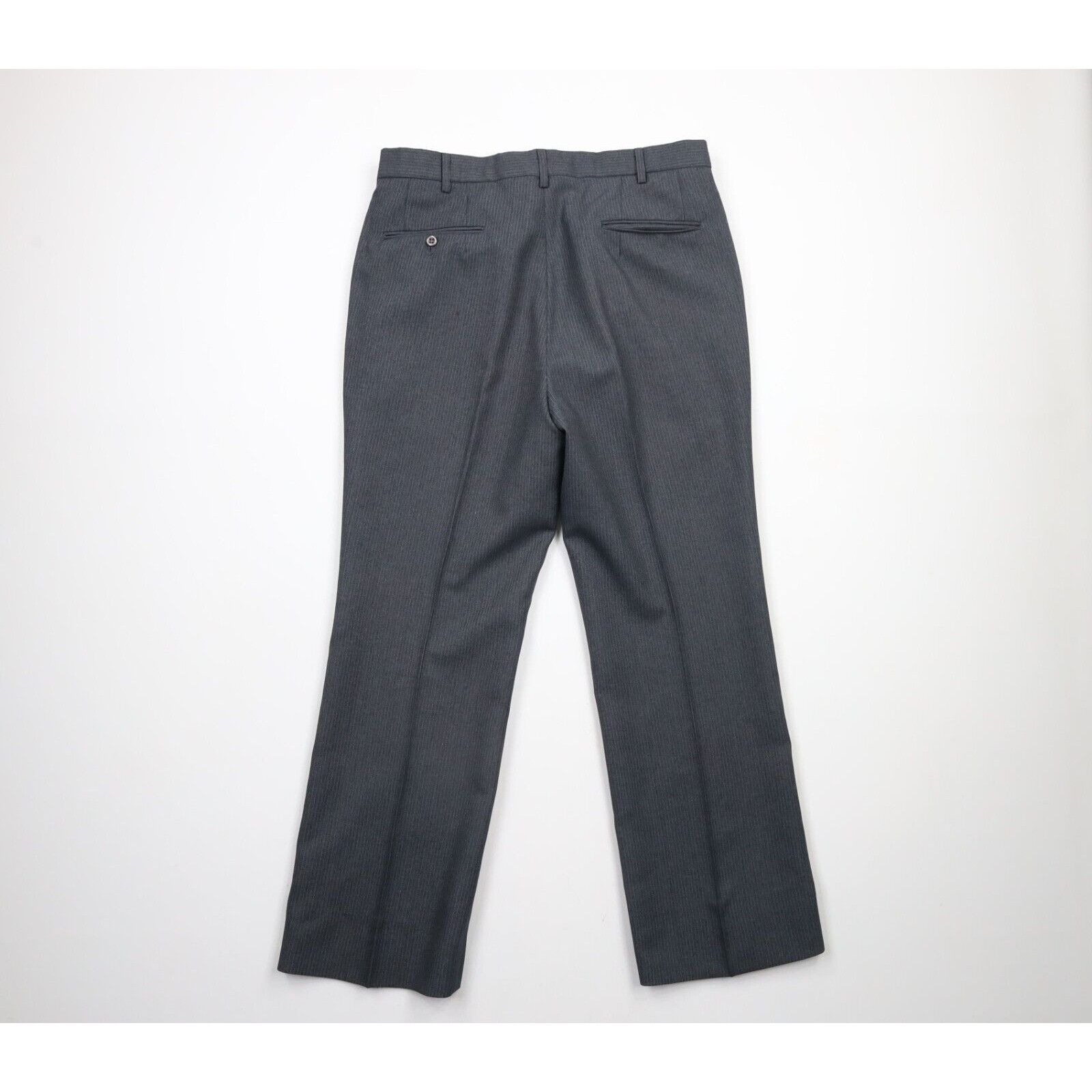 Vintage Vintage 70s Streetwear Wedding 3 Piece Pinstriped Suit Size 42R - 20 Thumbnail