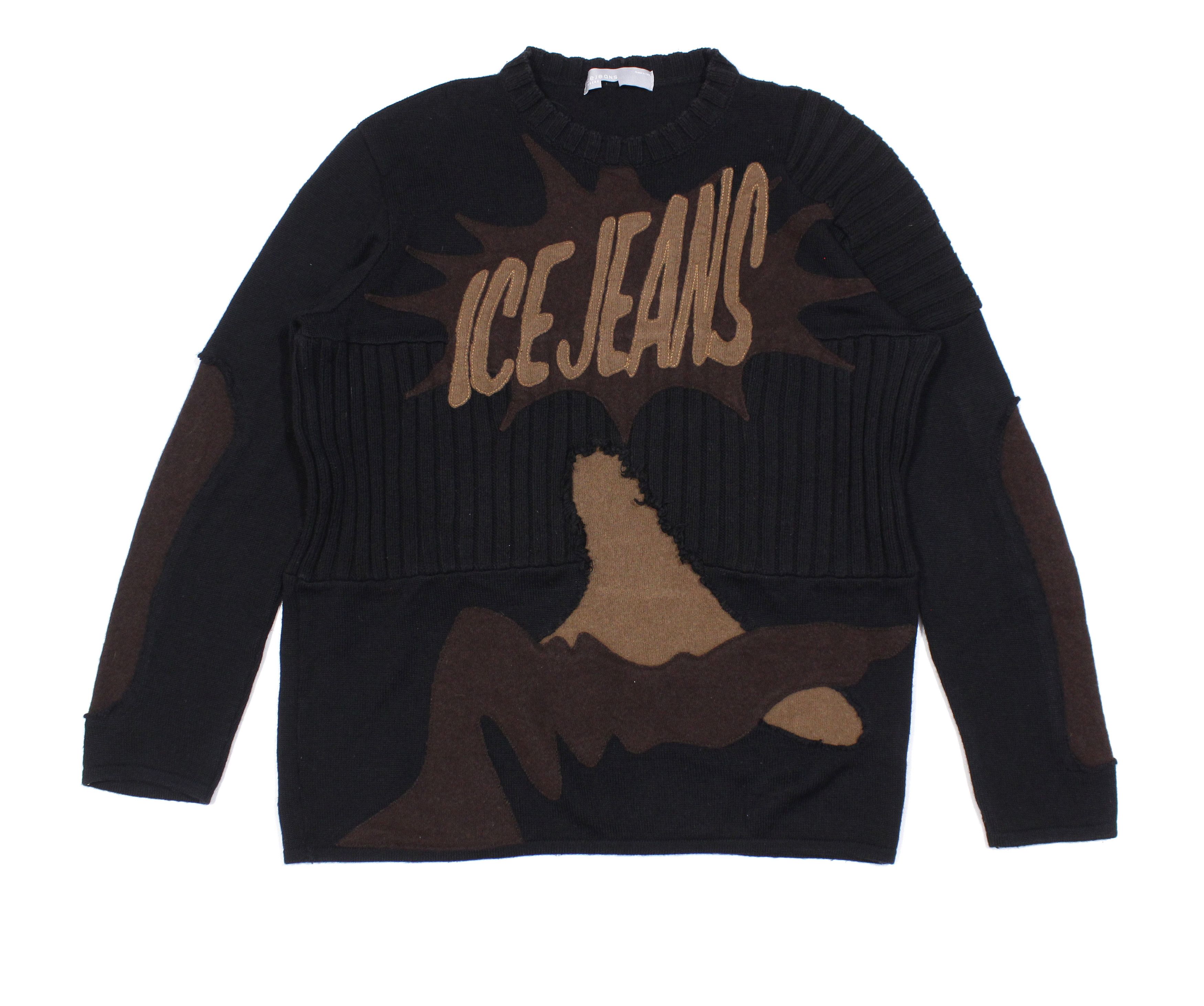 Iceberg × Iceberg History 90S Icejeans Big Logo Sweater Vintage 