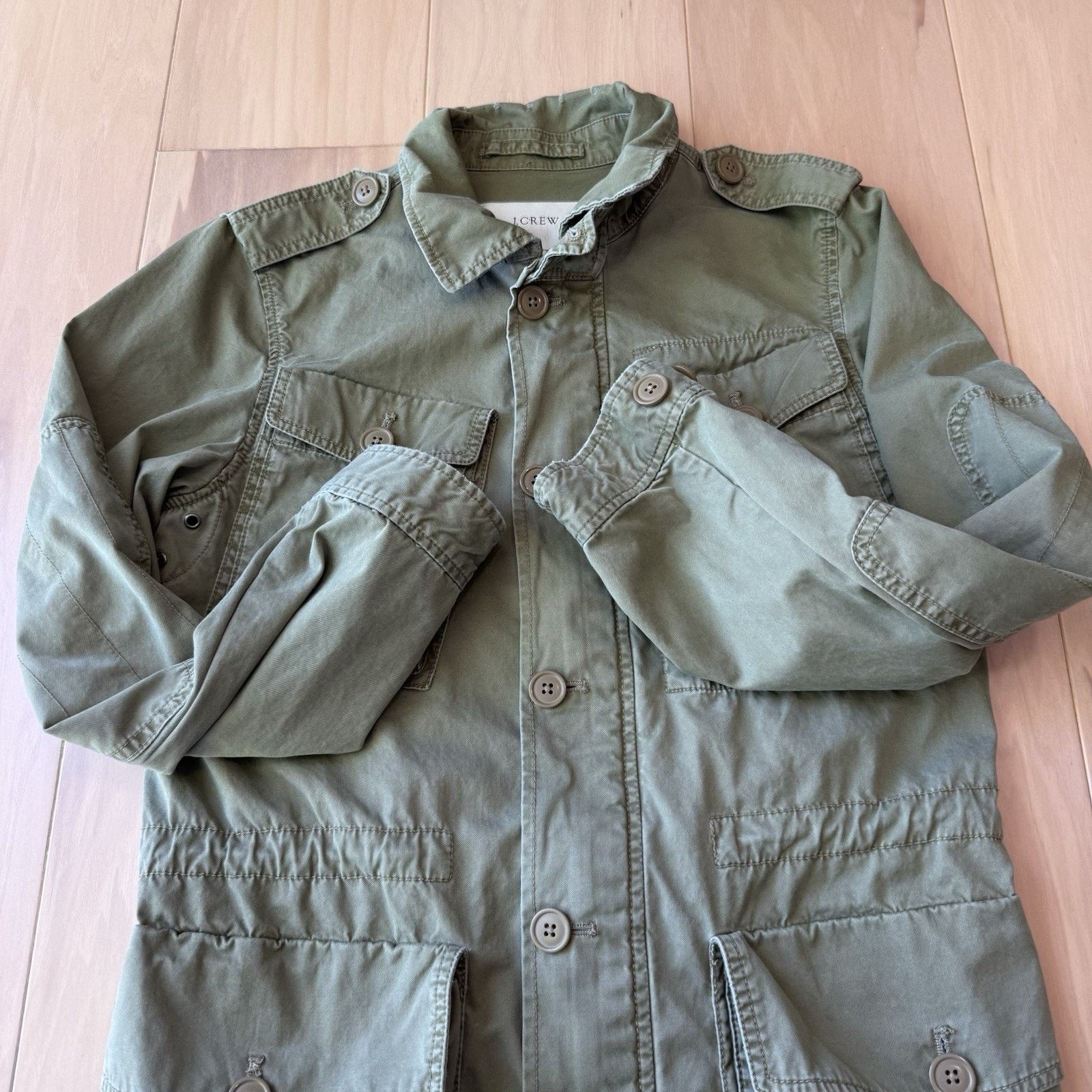 J.Crew J Crew Military Jacket Women's Small Green M65 107 Field Size S / US 4 / IT 40 - 4 Thumbnail